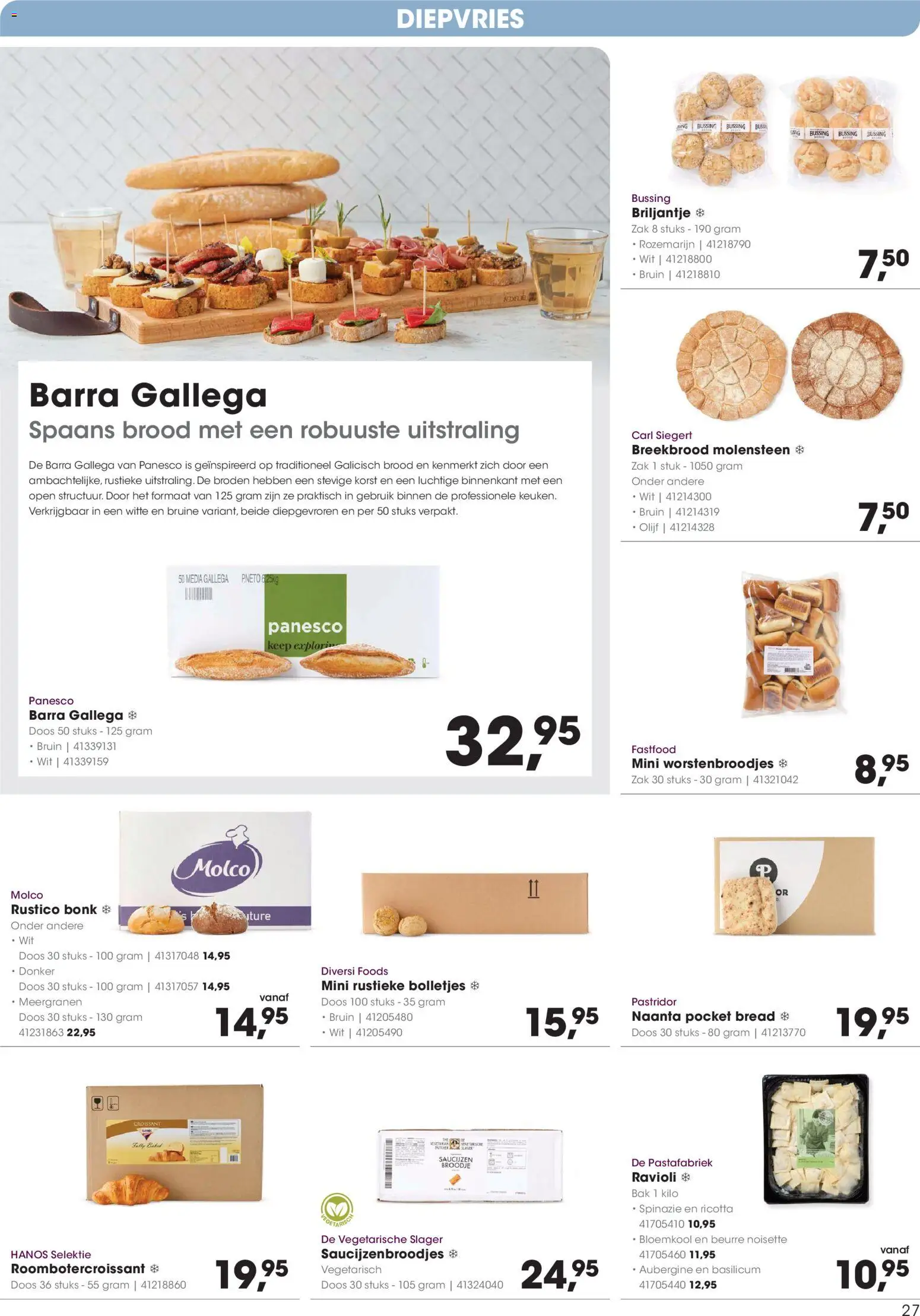 {H1} | Pagina: 27 | Producten: Bloemkool, Spinazie, Brood, Croissant