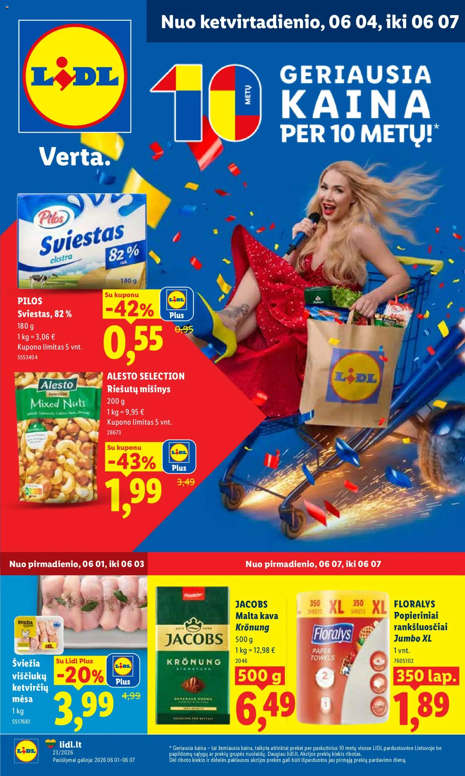LIDL akcijos nuo 01.06.2026 | Puslapis: 1 | Prekių: Sviestas, Kava