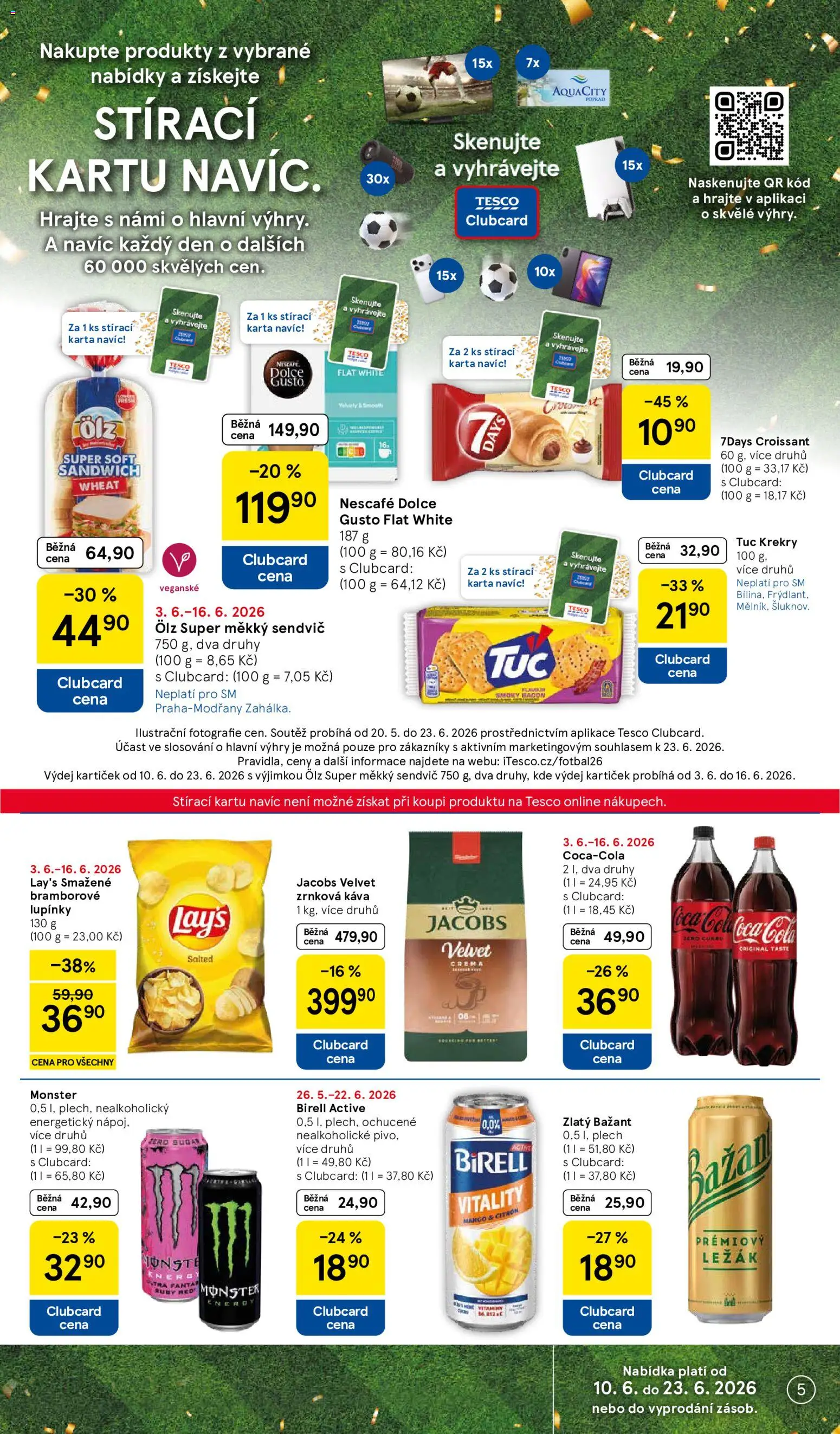 Tesco leták - Supermarket od 10.06.2026 | Strana: 5 | Produkty: Plech, Jacobs, Citron, Zrnková káva