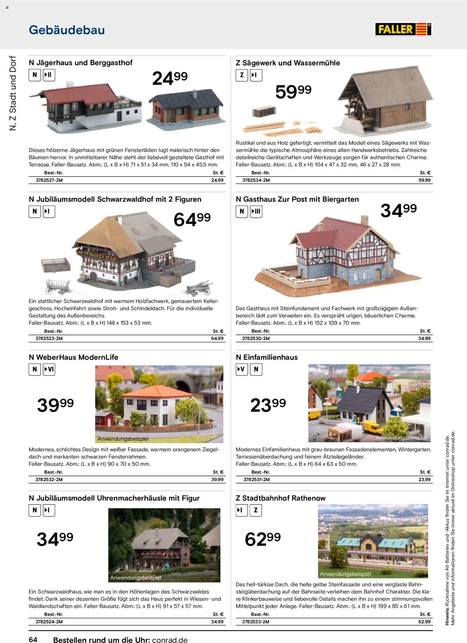 Conrad Modellbahn Katalog – gültig ab 07.09.2026 | Seite: 68 | Produkte: Uhr