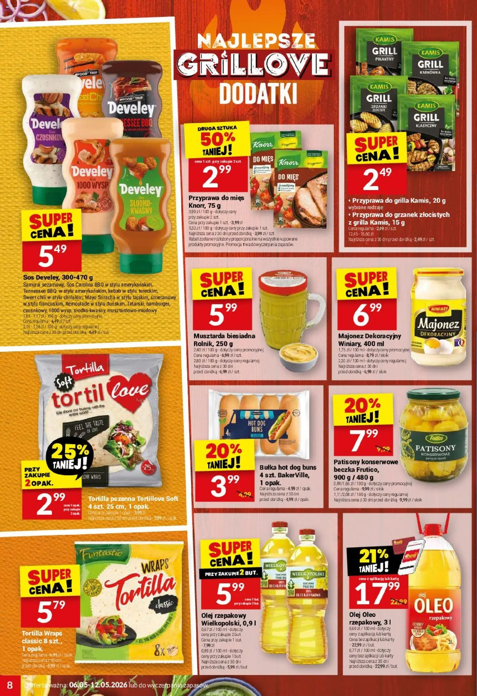 Twój Market gazetka od 06.05.2026 | Strona: 8 | Produkty: Chili, Kebab, Bułka, Majonez