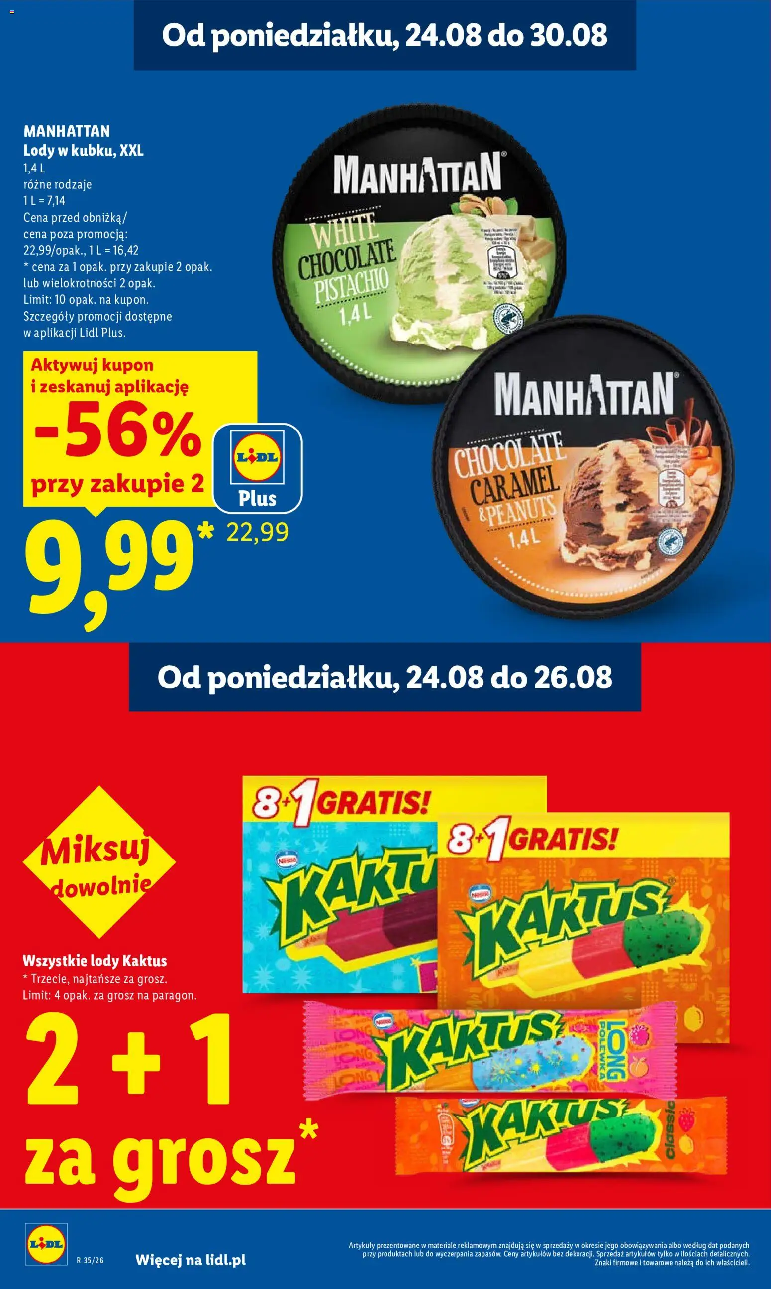 Lidl Polsko leták od 24.08.2026 | Strana: 20 | Produkty: Manhattan, Karty