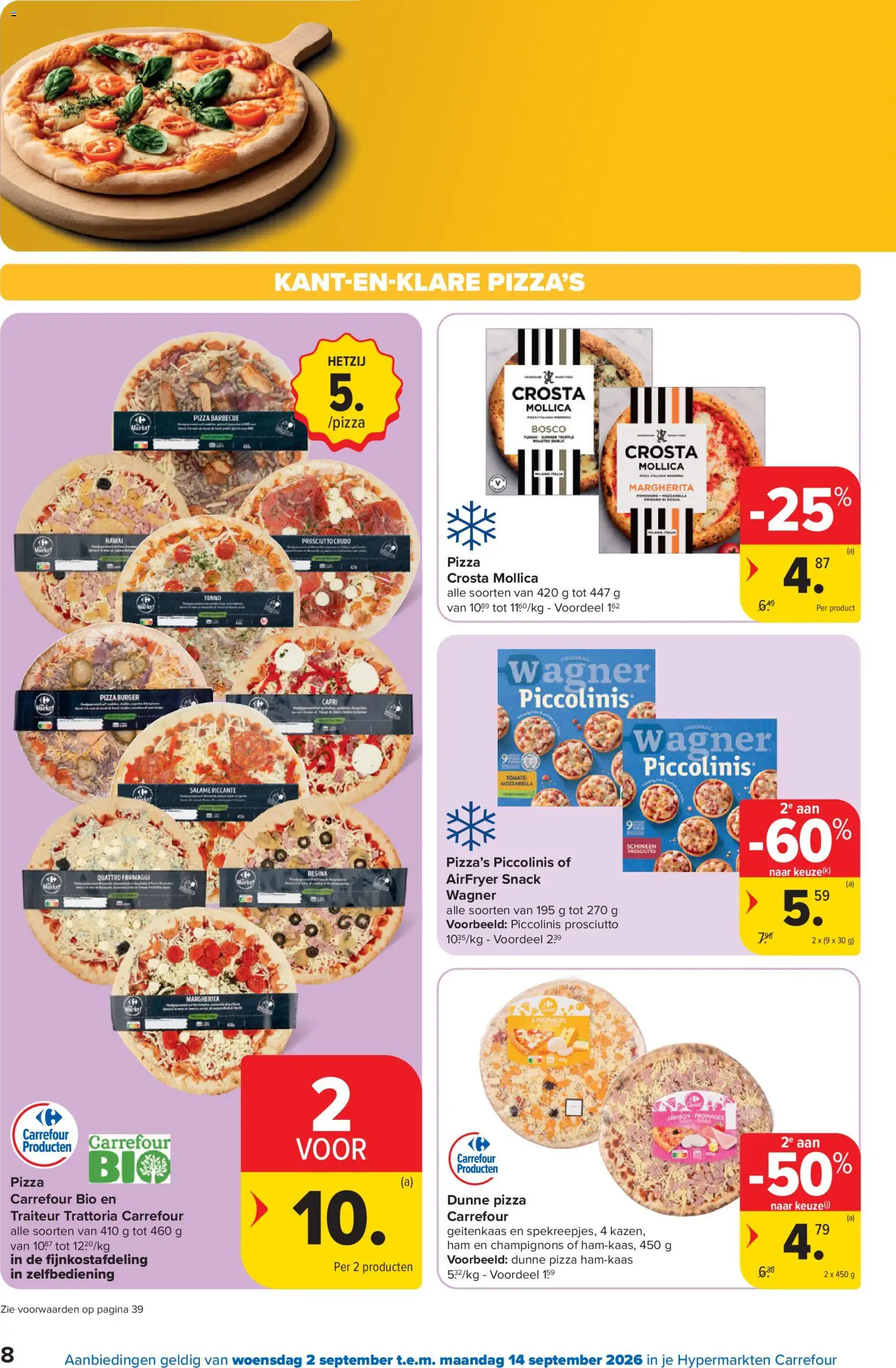 {H1} | Pagina: 8 | Producten: Ham, Prosciutto, Geitenkaas, Champignons