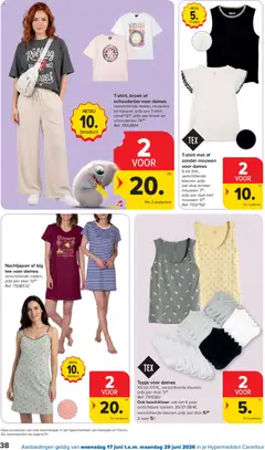 Carrefour Folder week 25 - Voorbeeld van een folder van Carrefour, geldig van 17/06/2026 | Pagina: 38 | Producten: Topje, Broek