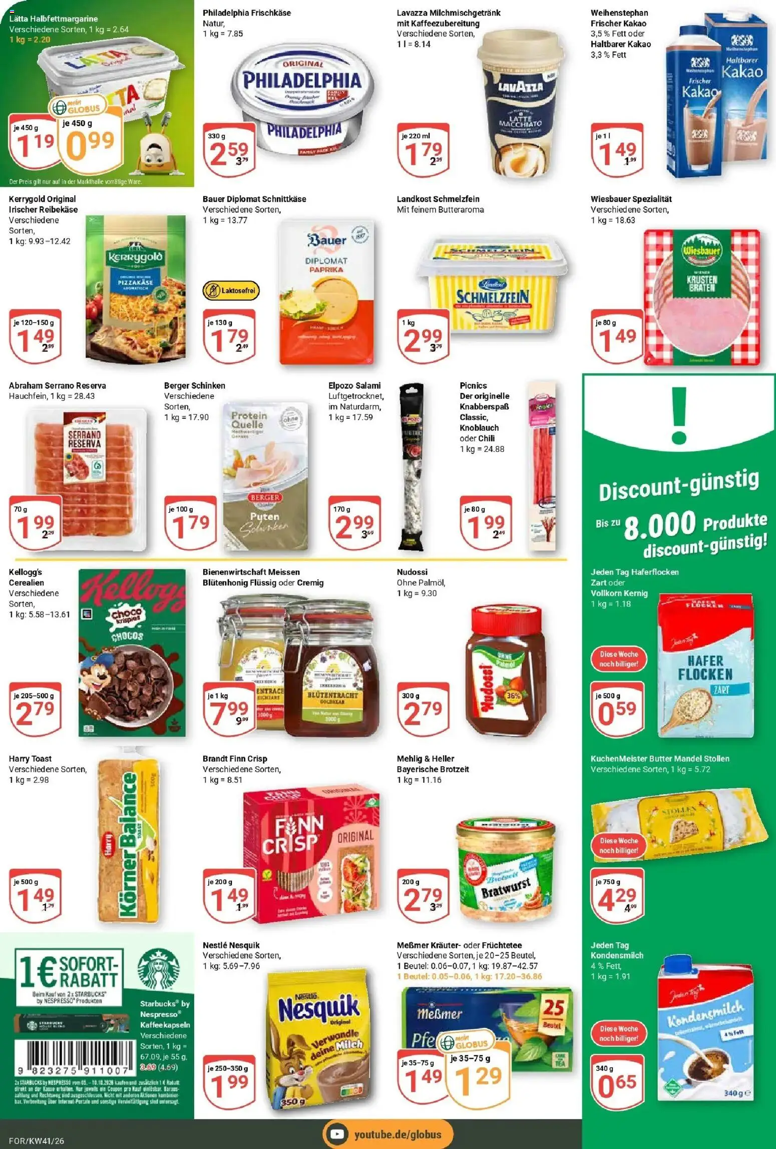 Globus Prospekt Forchheim (ab 05.10.2026) » Angebote online | Seite: 13 | Produkte: Lavazza, Früchtetee, Bratwurst, Schinken