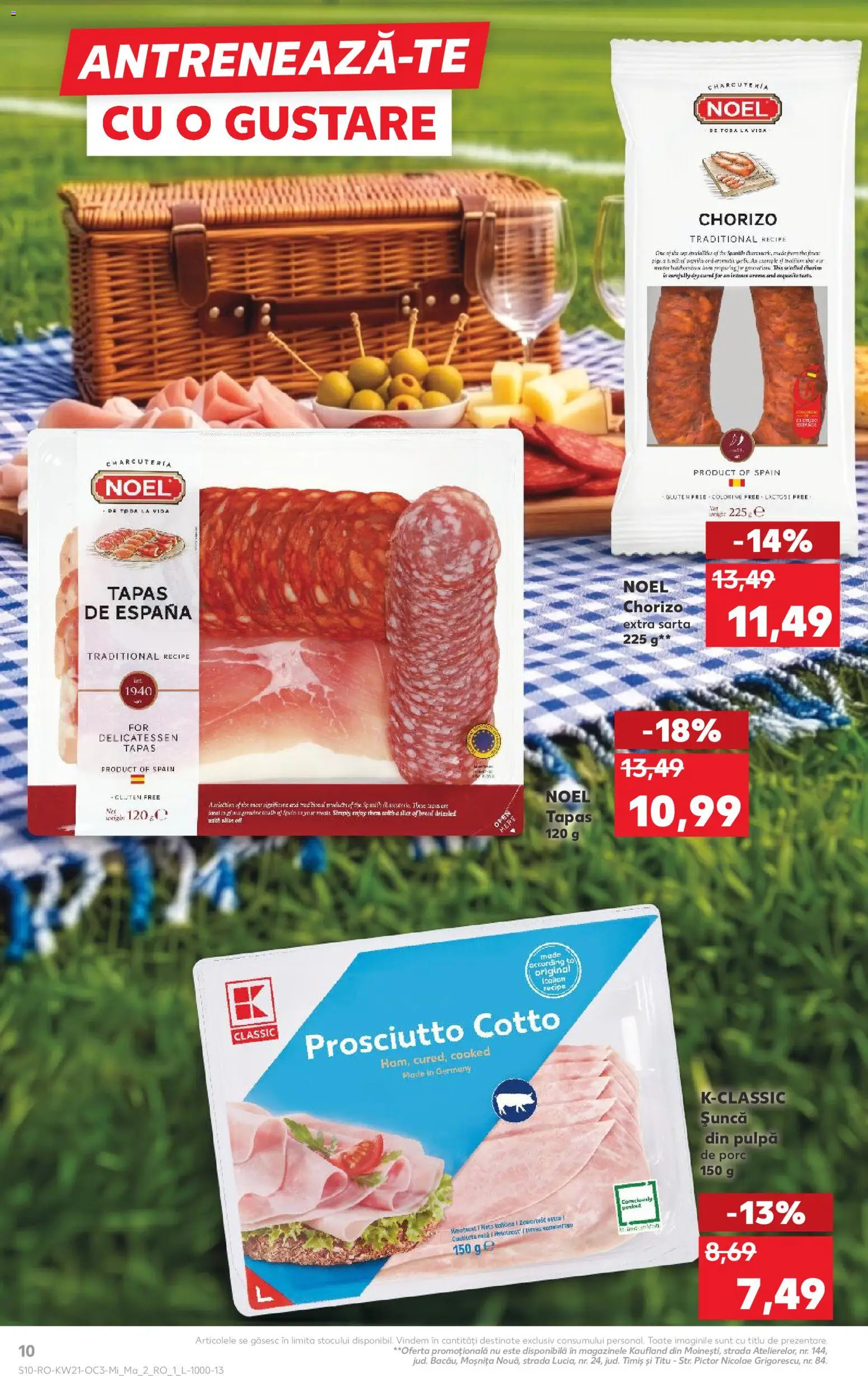 Kaufland RO akciós ujság - amely érvényes a következő dátumtól: 20.05.2026 | Oldal: 10 | Termékek: Chorizo