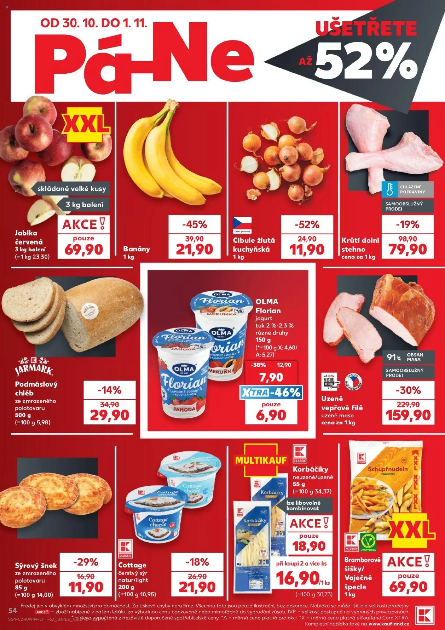Kaufland leták - Ostrava od 29.10.2026 | Strana: 54 | Produkty: Uzené maso, Maso, Cibule, Čerstvý sýr