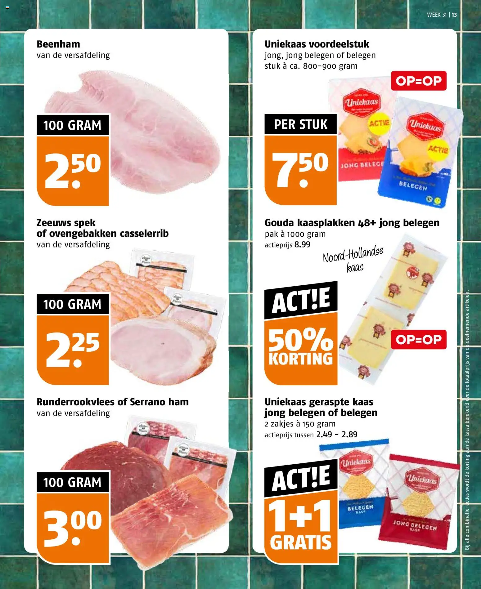{H1} | Pagina: 13 | Producten: Fogyasztásmérő, Kaas, Ham, Gouda