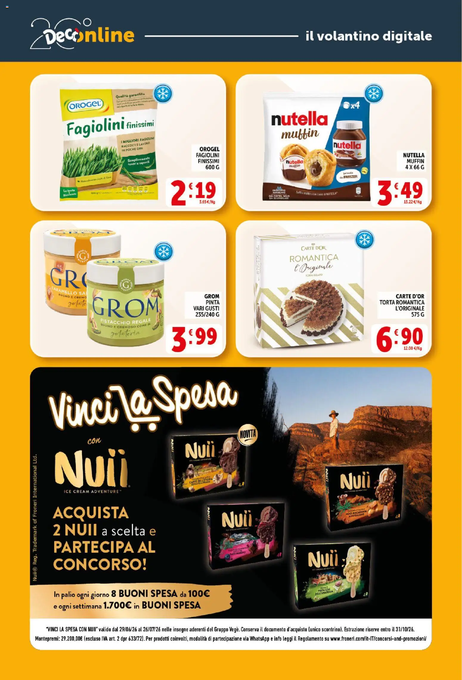 Volantino Decò del 10/07/2026 | Pagina: 24 | Prodotti: Caffè, Gelato, Muffin, Pistacchi