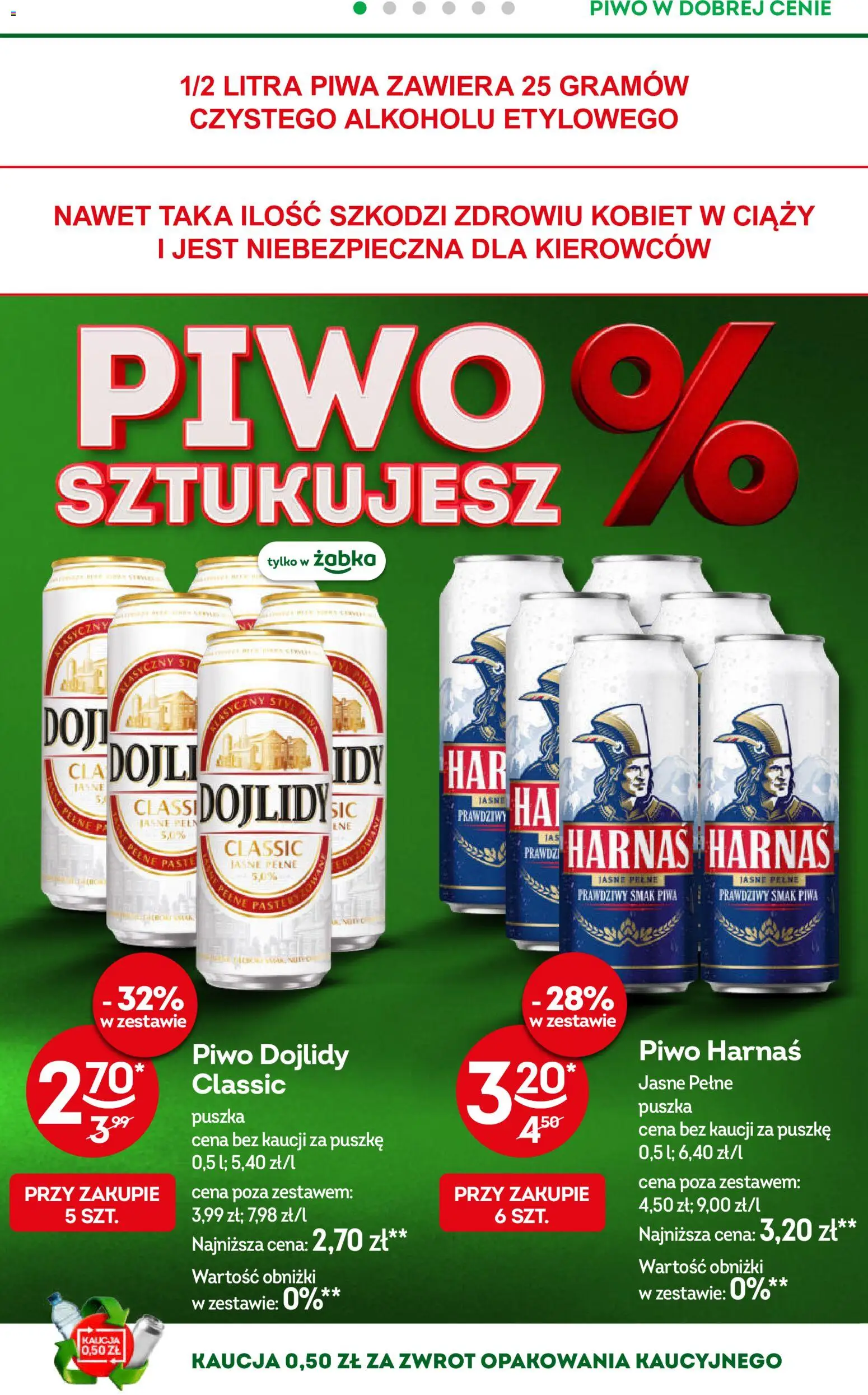 Żabka gazetka od 01.07.2026 | Strona: 52 | Produkty: Harnaś, Piwo