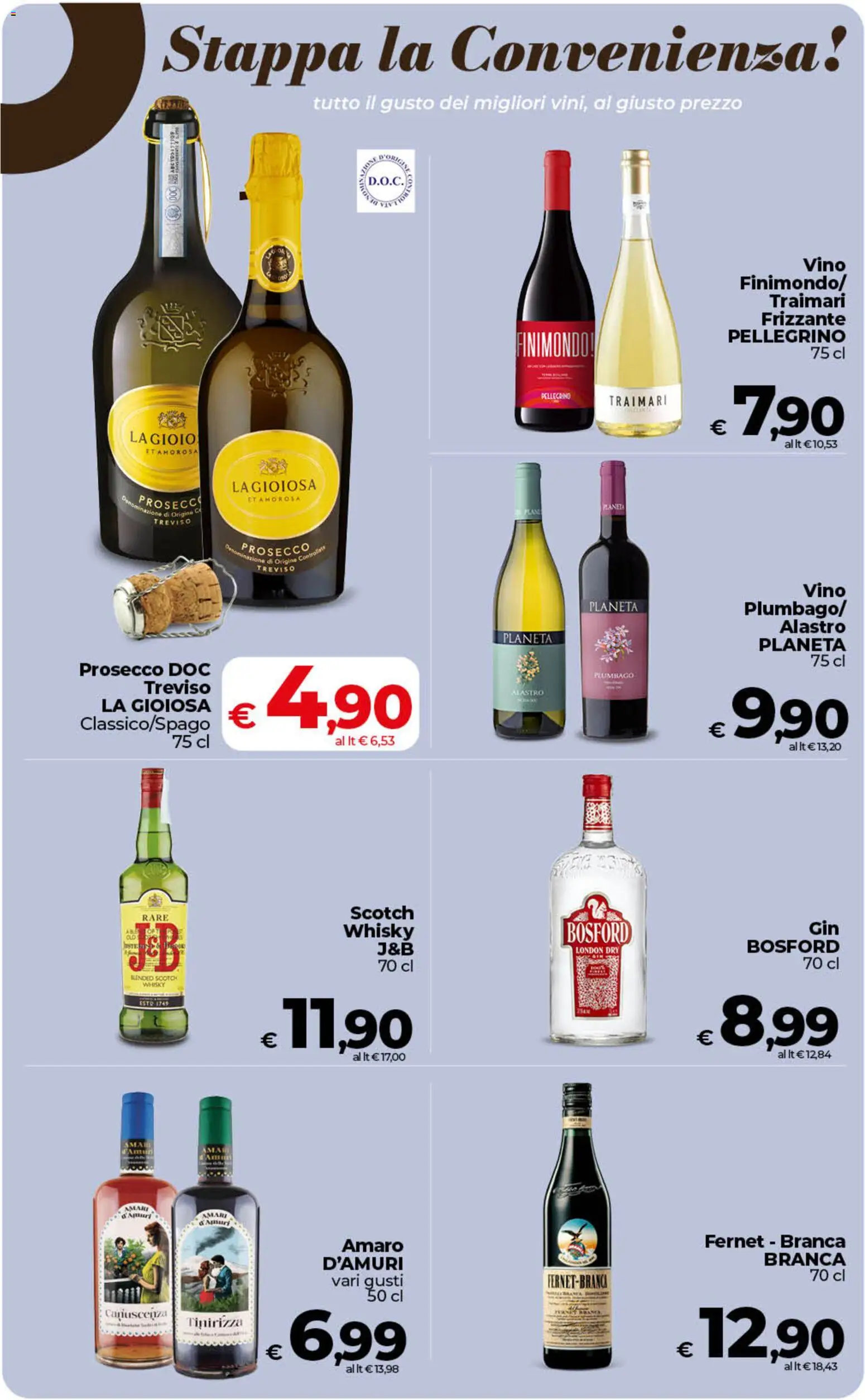Volantino COOP del 18.06.2026 | Pagina: 30 | Prodotti: Prosecco, Whisky, Vino, Amaro