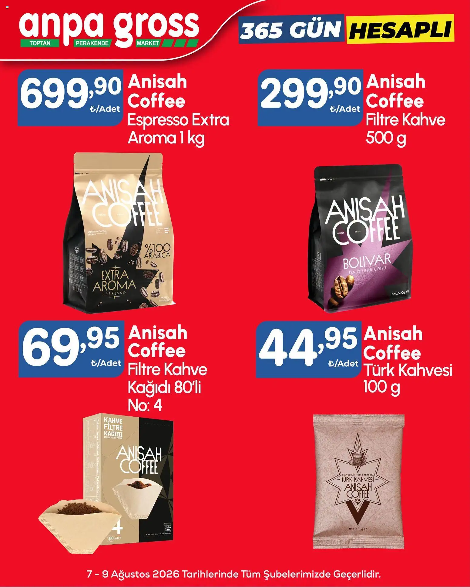 Anpa Gross Katalog - 07 Ağustos 2026 tarihinden itibaren geçerlidir | Sayfa: 6 | Ürünler: Kahve