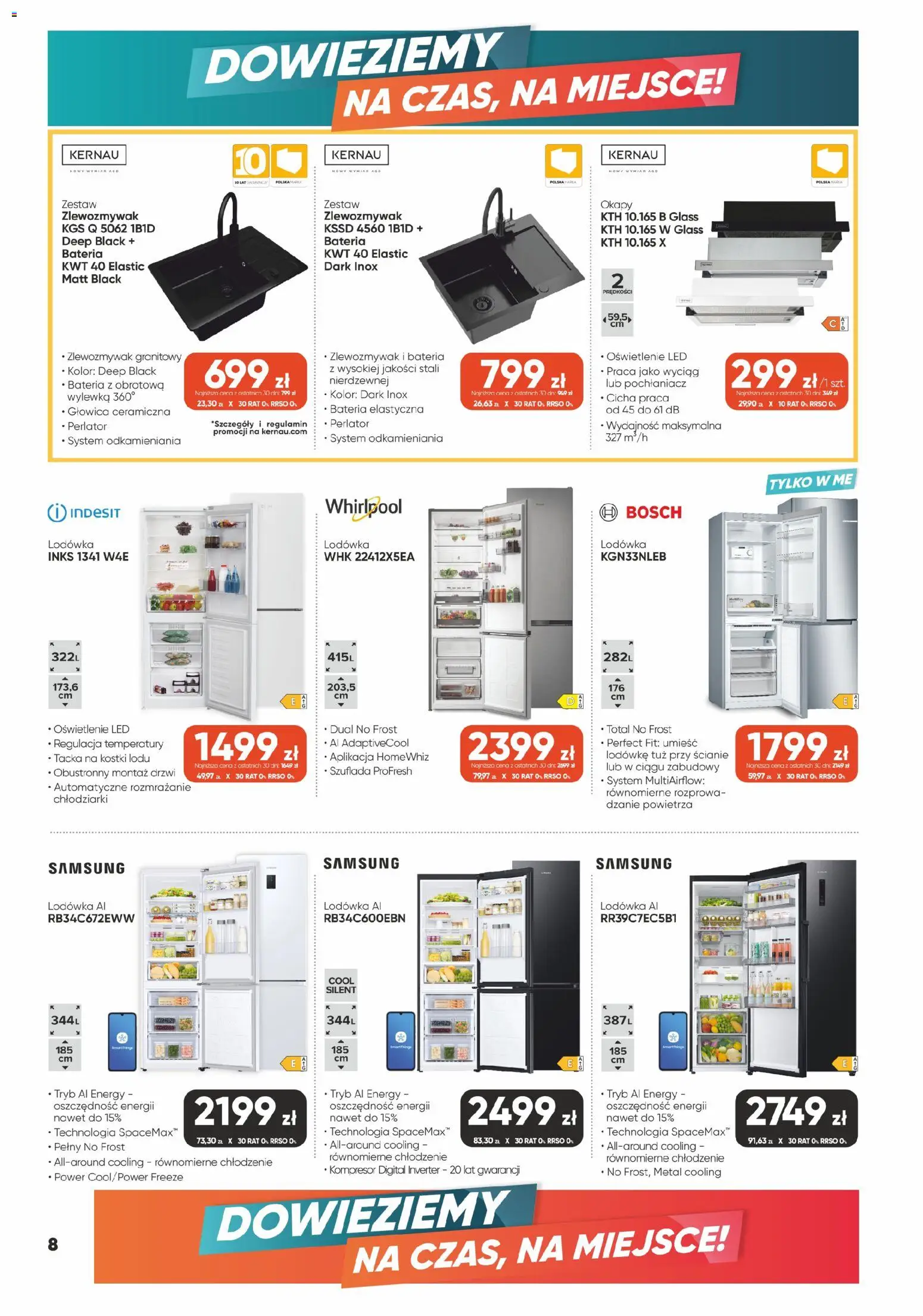 Max elektro gazetka od 30.07.2026 | Strona: 8 | Produkty: Lodówka, Bateria