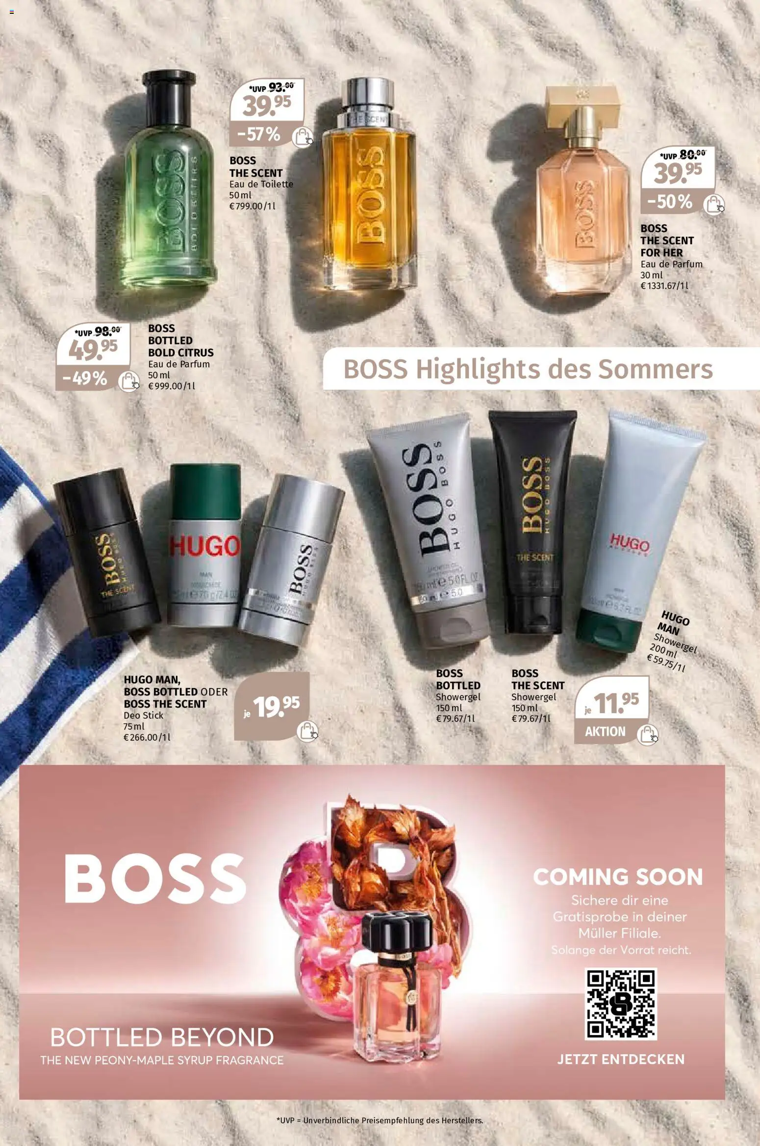 Müller Parfümerie-Highlights – gültig ab 03.08.2026 | Seite: 5 | Produkte: Toilette, Parfüm, Deo Stick, Hugo