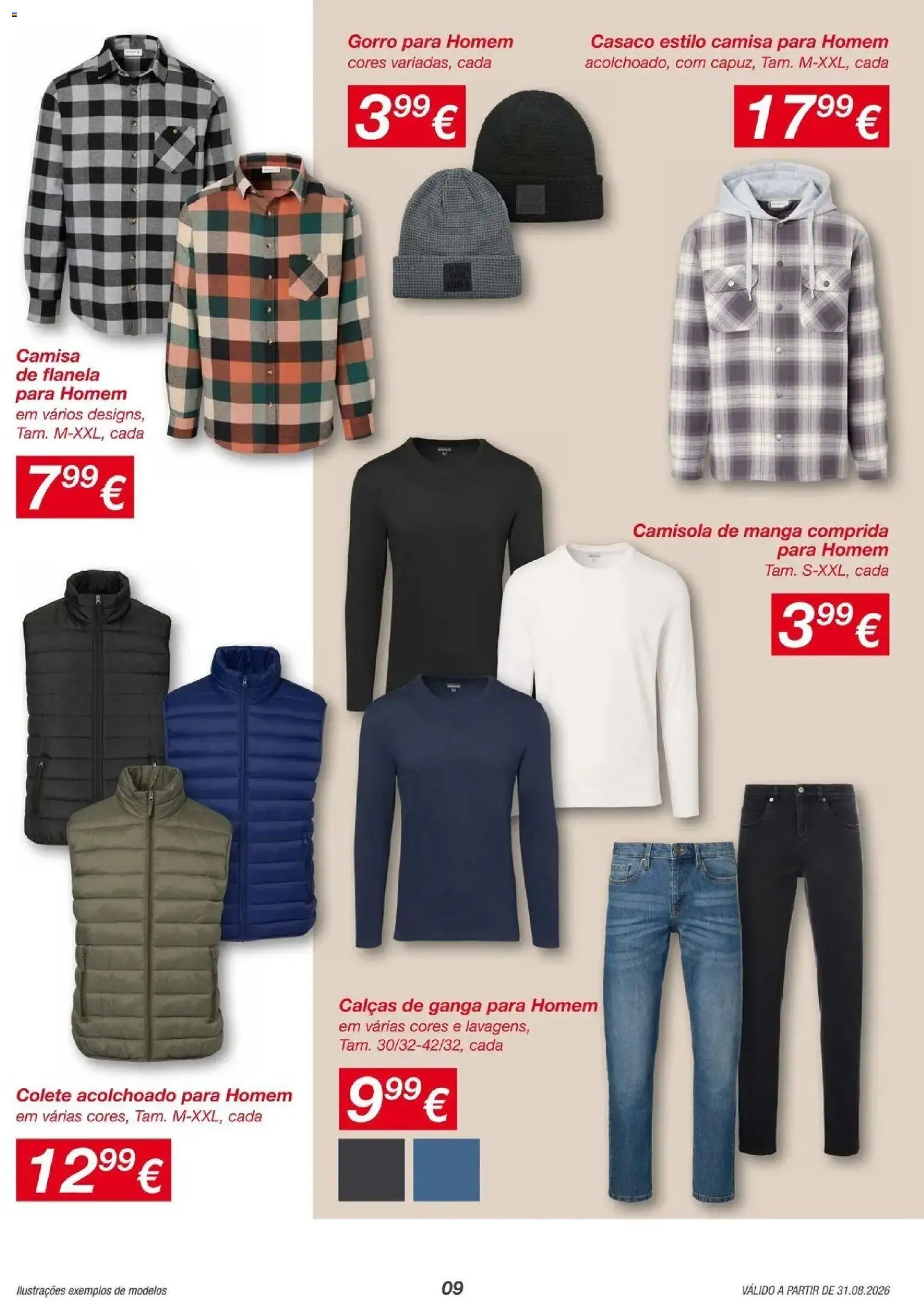KIK folheto atual » de 28/08/2026 - 07/09/2026 | Página: 9 | Produtos: Calças, Camisa, Camisola, Colete