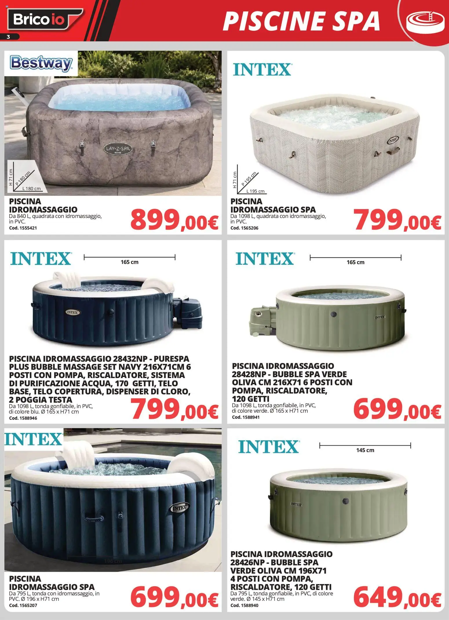 Volantino Brico io del 18/06/2026 | Pagina: 3 | Prodotti: Piscina