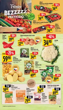 Náhled letáku Emma Pistácie pražené nesolené, • 250 g • 100 g = 31,96 Kč ▼ 79,90 Kč od 02.09.2026 | Strana: 19