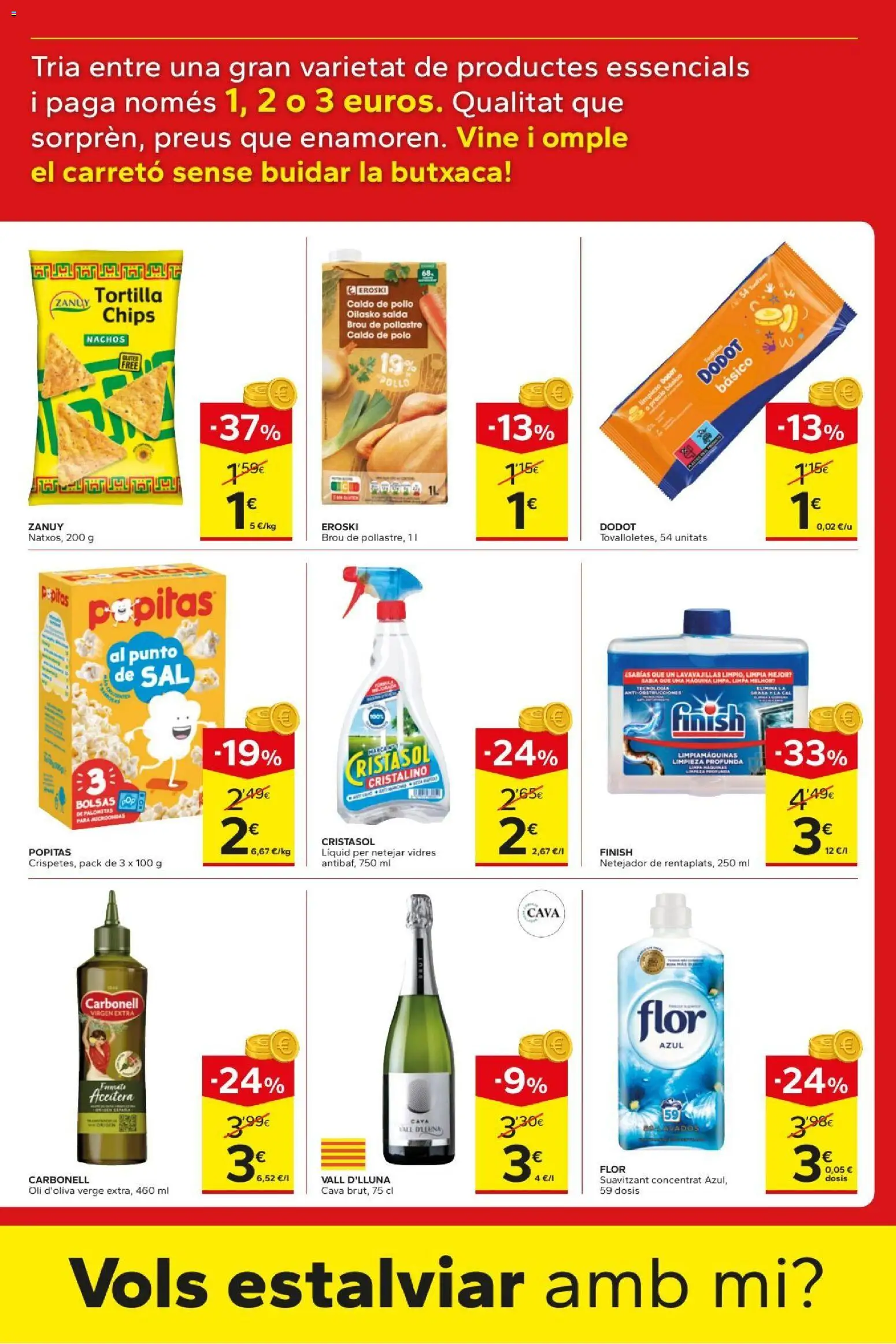 Caprabo folleto │ válido desde el 27/08/2026 | Página: 3 | Productos: Palomitas, Nachos, Lavavajillas, Pollo