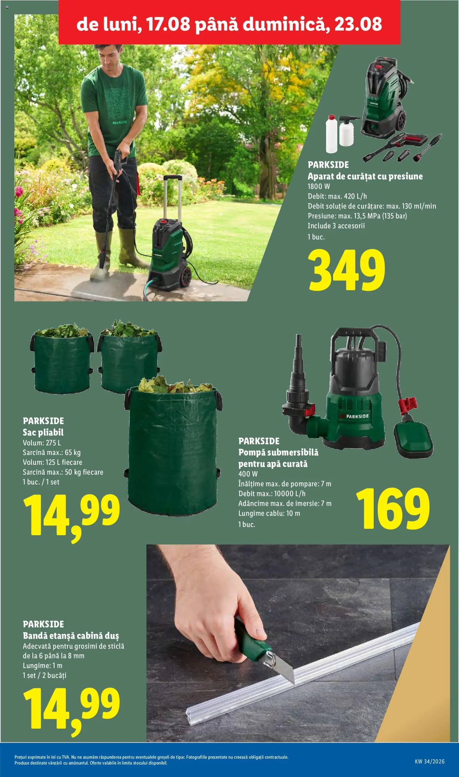 Noul catalog Lidl – valabil de la 17.08.2026 | Pagină: 51 | Produse: Aparat, Duș, Sac, Apă