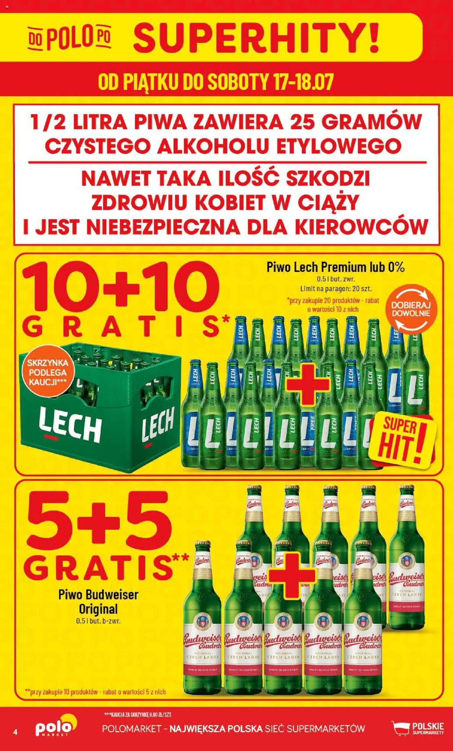 POLOmarket gazetka od 15.07.2026 | Strona: 4 | Produkty: Piwo