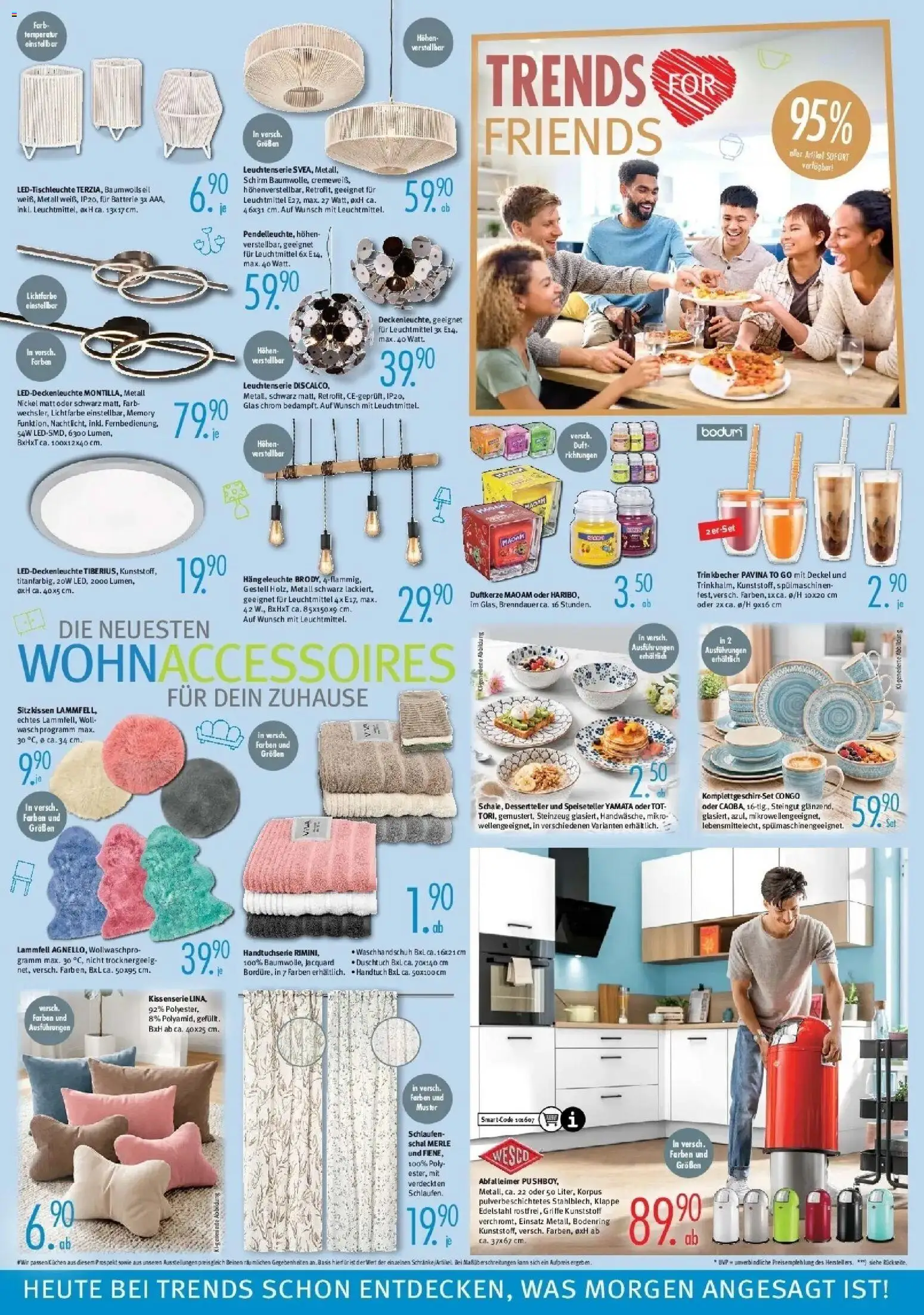 Trends Neue Möbel wirken Wunder (ab 08.08.2026) zum Blättern | Seite: 6 | Produkte: Batterie, Abfalleimer, Kuchen, Schal