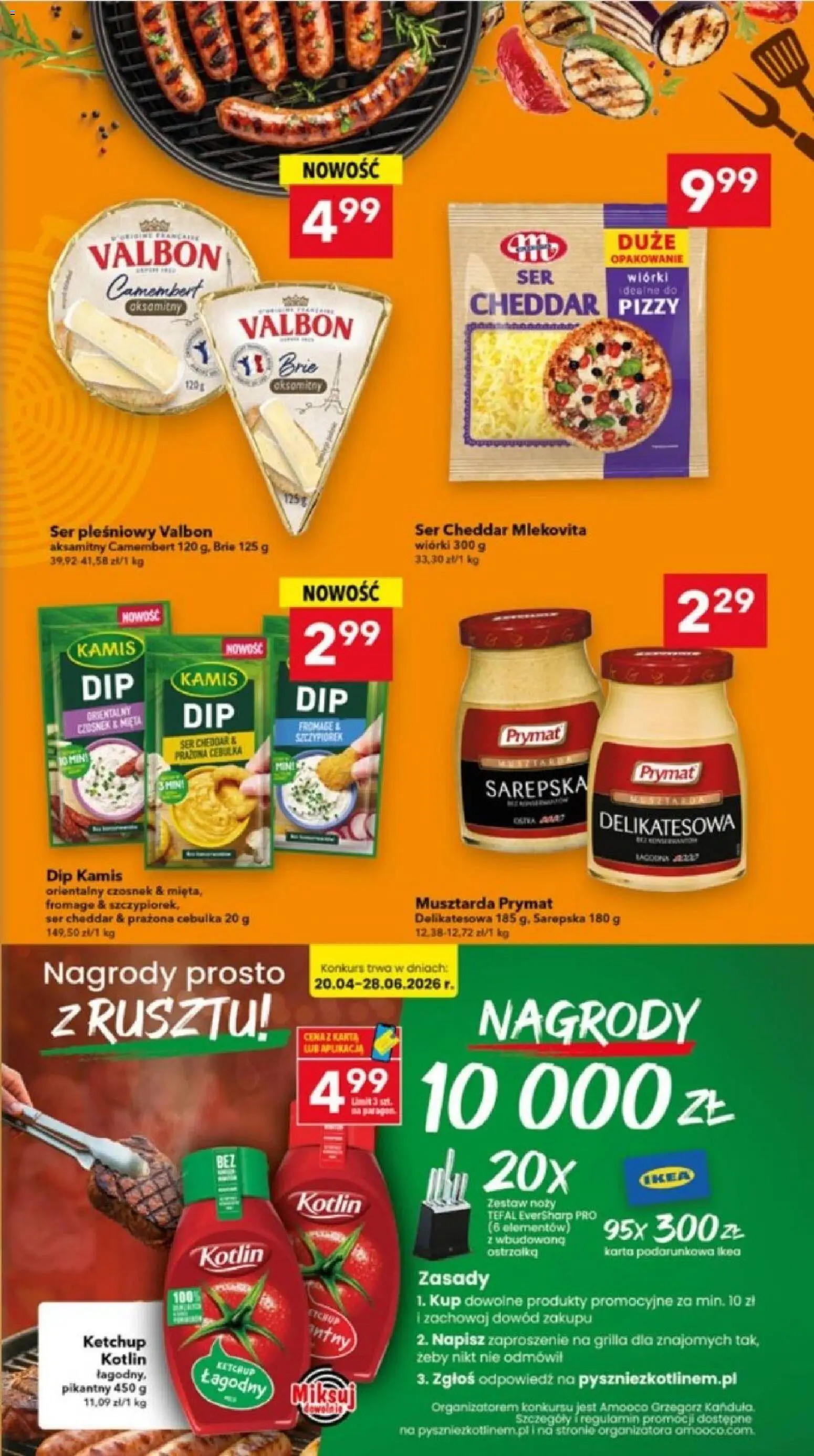 Lewiatan gazetka - Lublin od 02.06.2026 | Strona: 9 | Produkty: Karta, Ser pleśniowy, Ser, Cheddar