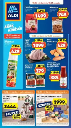 Aldi aktuális akciós újság - amely érvényes a következő dátumtól: 2026.10.15.
