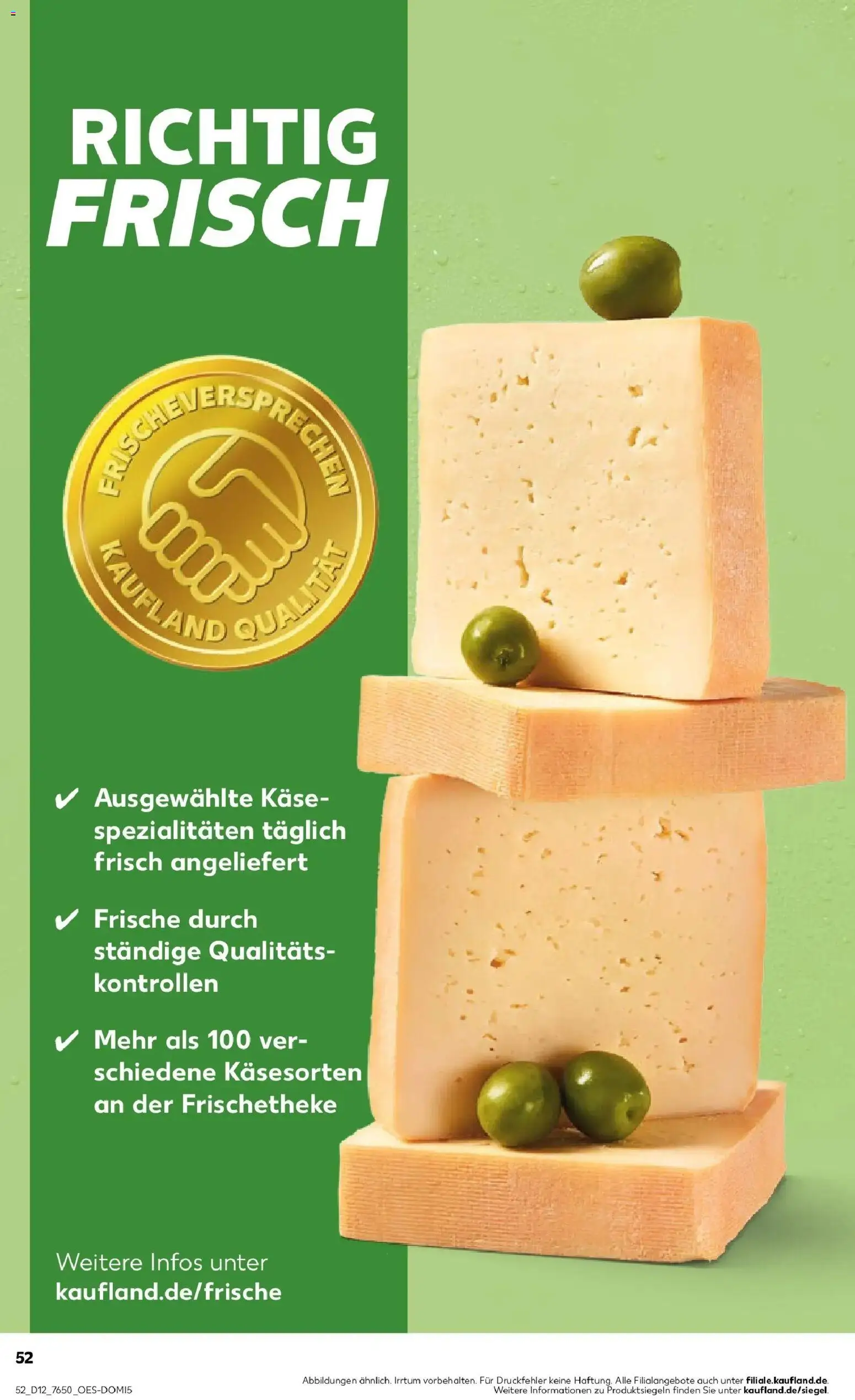 Kaufland Prospekt Burghausen	 – gültig ab 19.03.2026 | Seite: 52 | Produkte: Käse