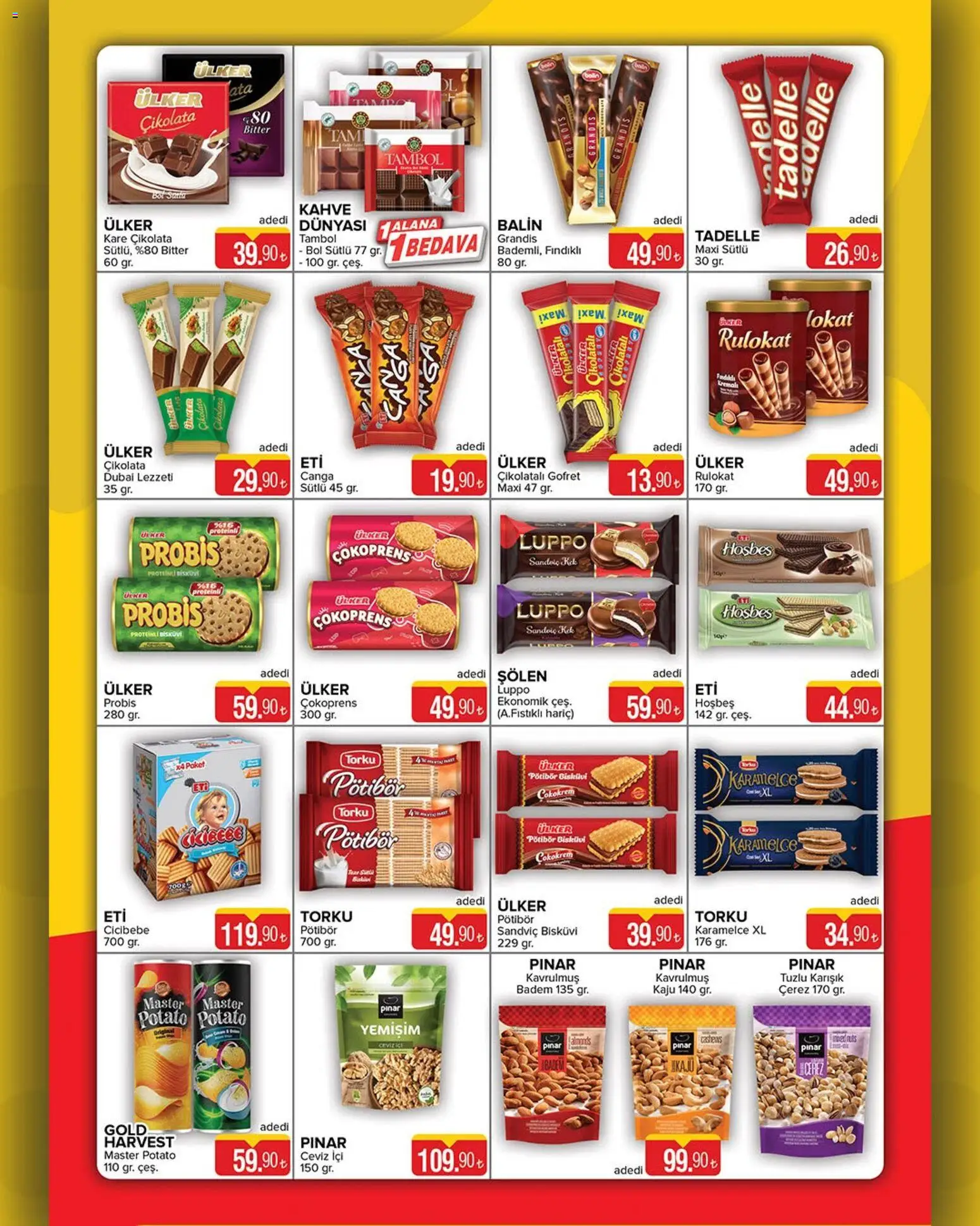 Seyhanlar Market Katalog - 10.06.2026 tarihinden itibaren geçerlidir | Sayfa: 4 | Ürünler: Gofret, Çikolatalı gofret, Ceviz, Bisküvi