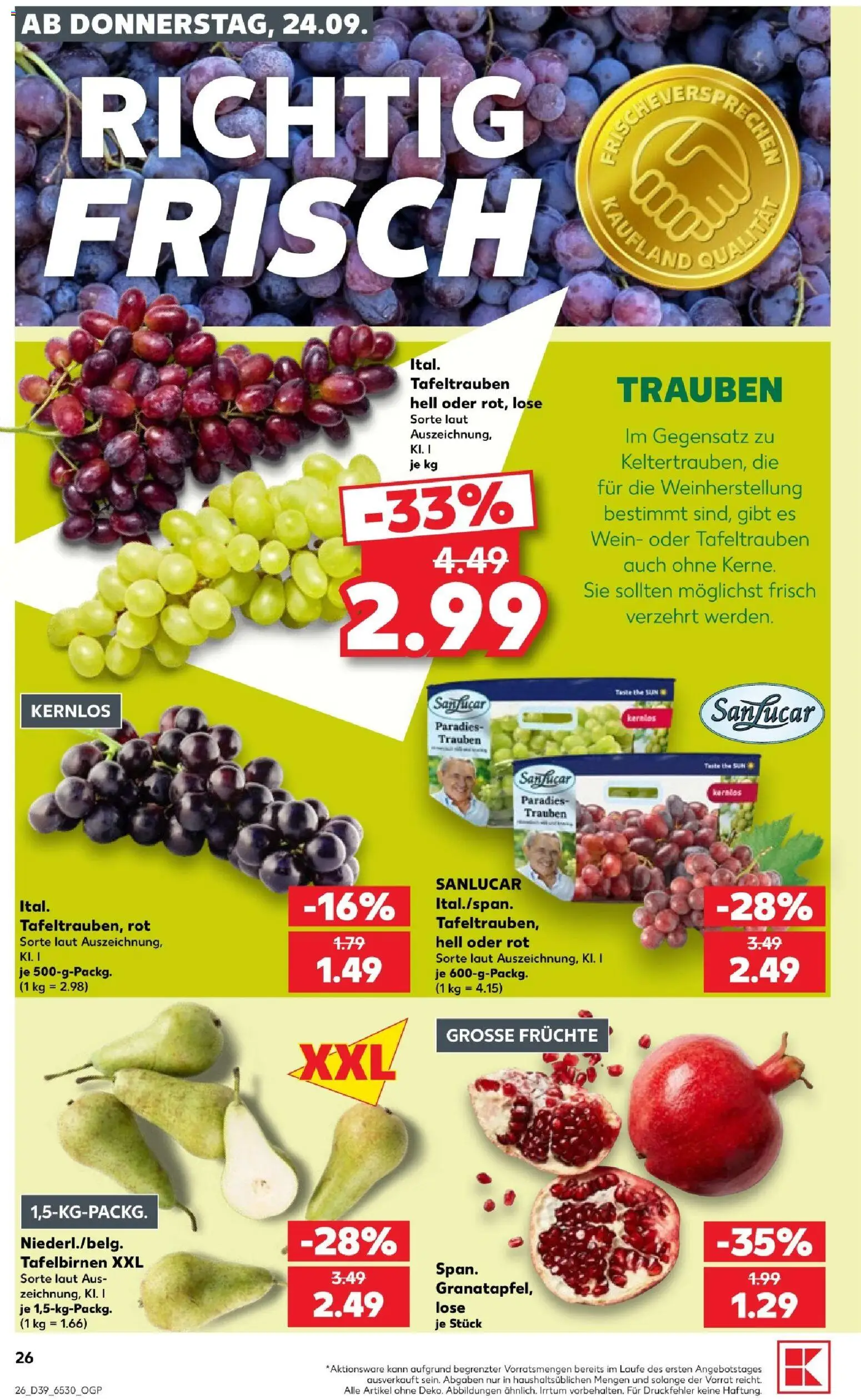 Kaufland Prospekt – gültig ab 24.09.2026 | Seite: 26