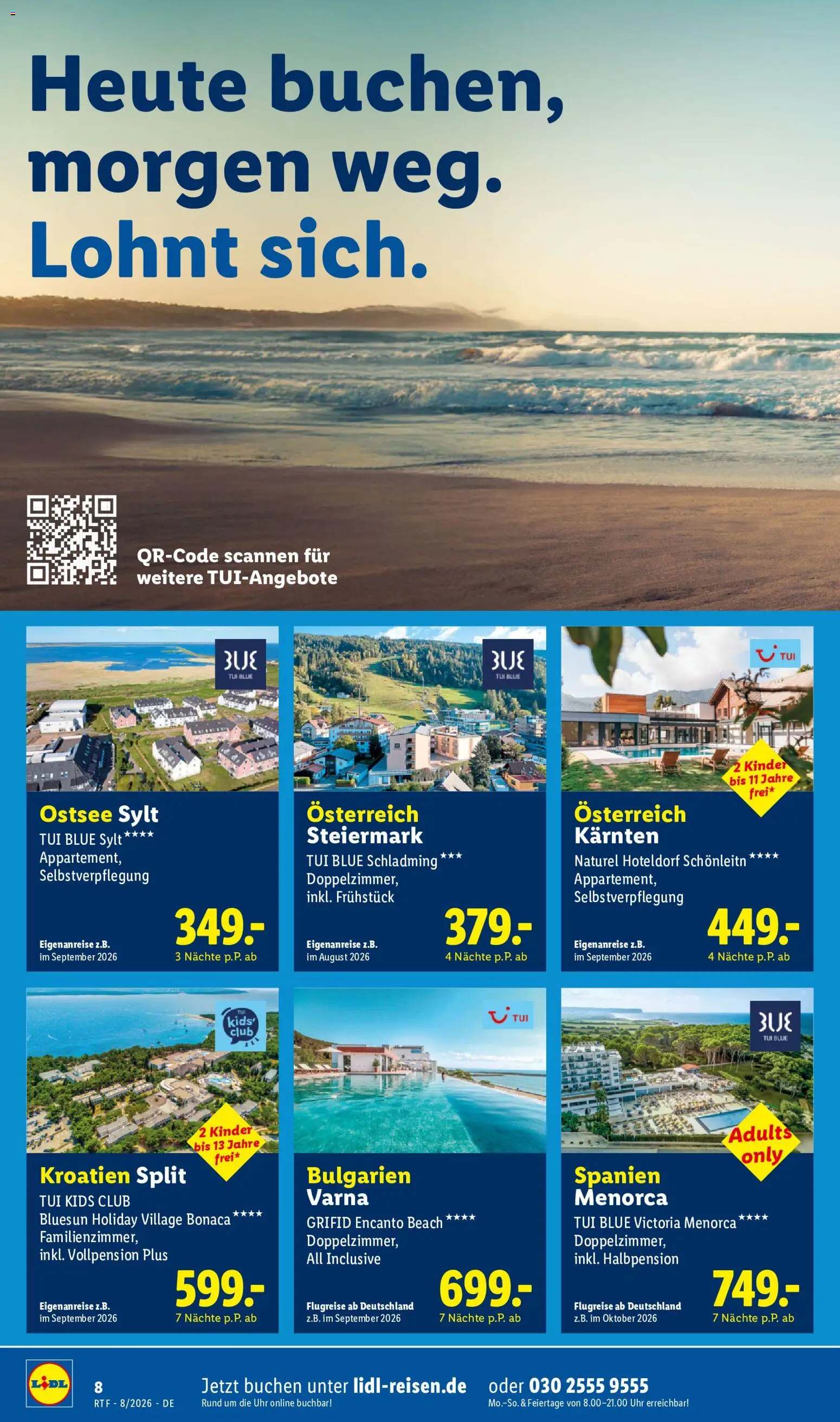 Lidl Reisen Prospekt – gültig ab 12.08.2026 | Seite: 8