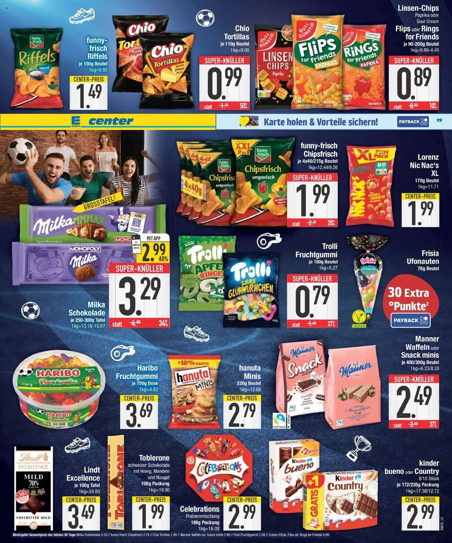 Edeka prospekt Abensberg – gültig ab 14.06.2026 | Seite: 15 | Produkte: Haribo, Milka schokolade, Waffeln, Paprika