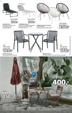 JYSK - Tilbudsavis uge 24 gyldig fra 12.06.2026 | Side: 5 | Produkter: Bord, Stol, Havehynde, Parasol
