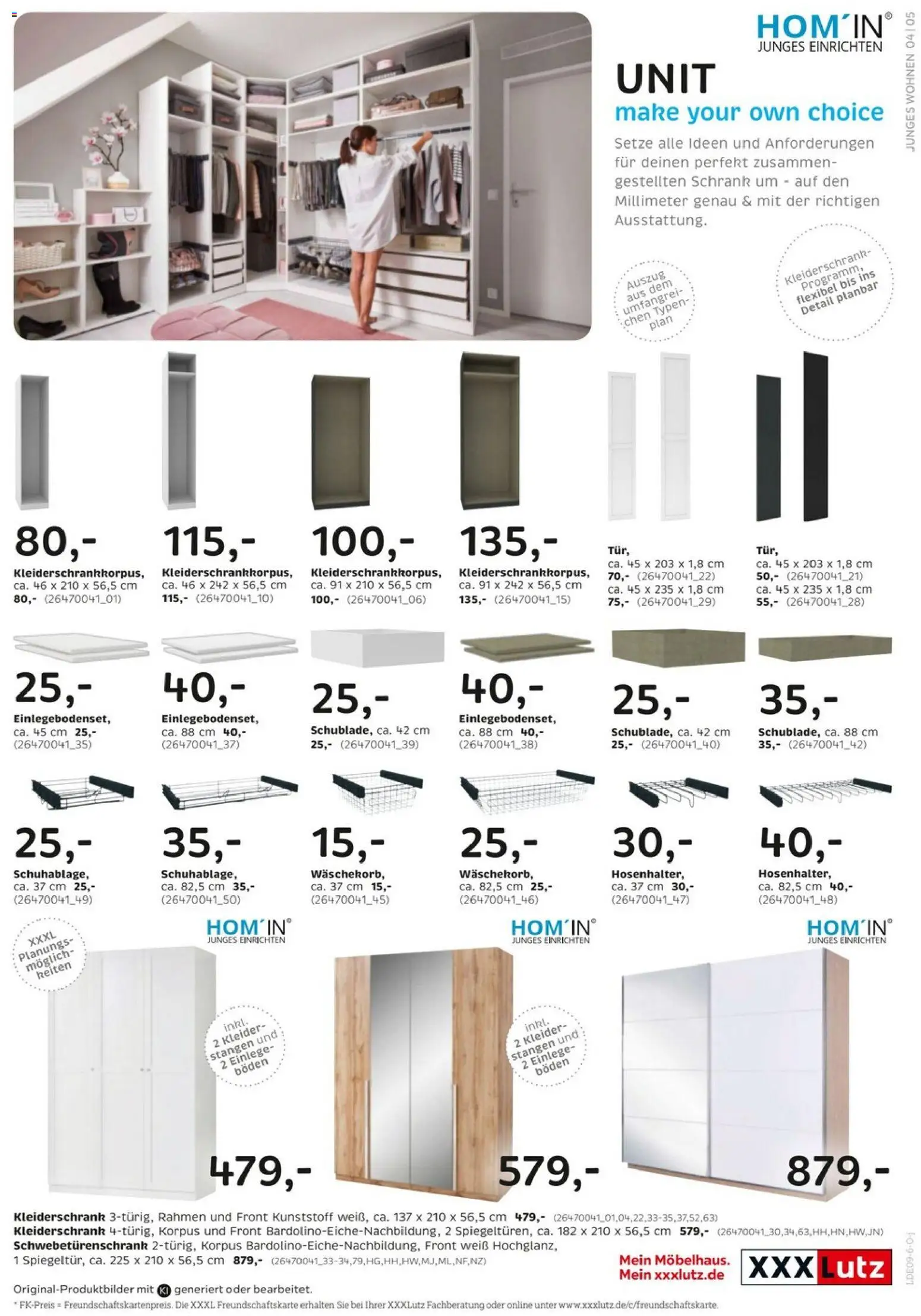 XXXLutz Junges Wohnen – gültig ab 29.08.2026 | Seite: 5 | Produkte: Kleiderschrank, Schwebetürenschrank, Schrank