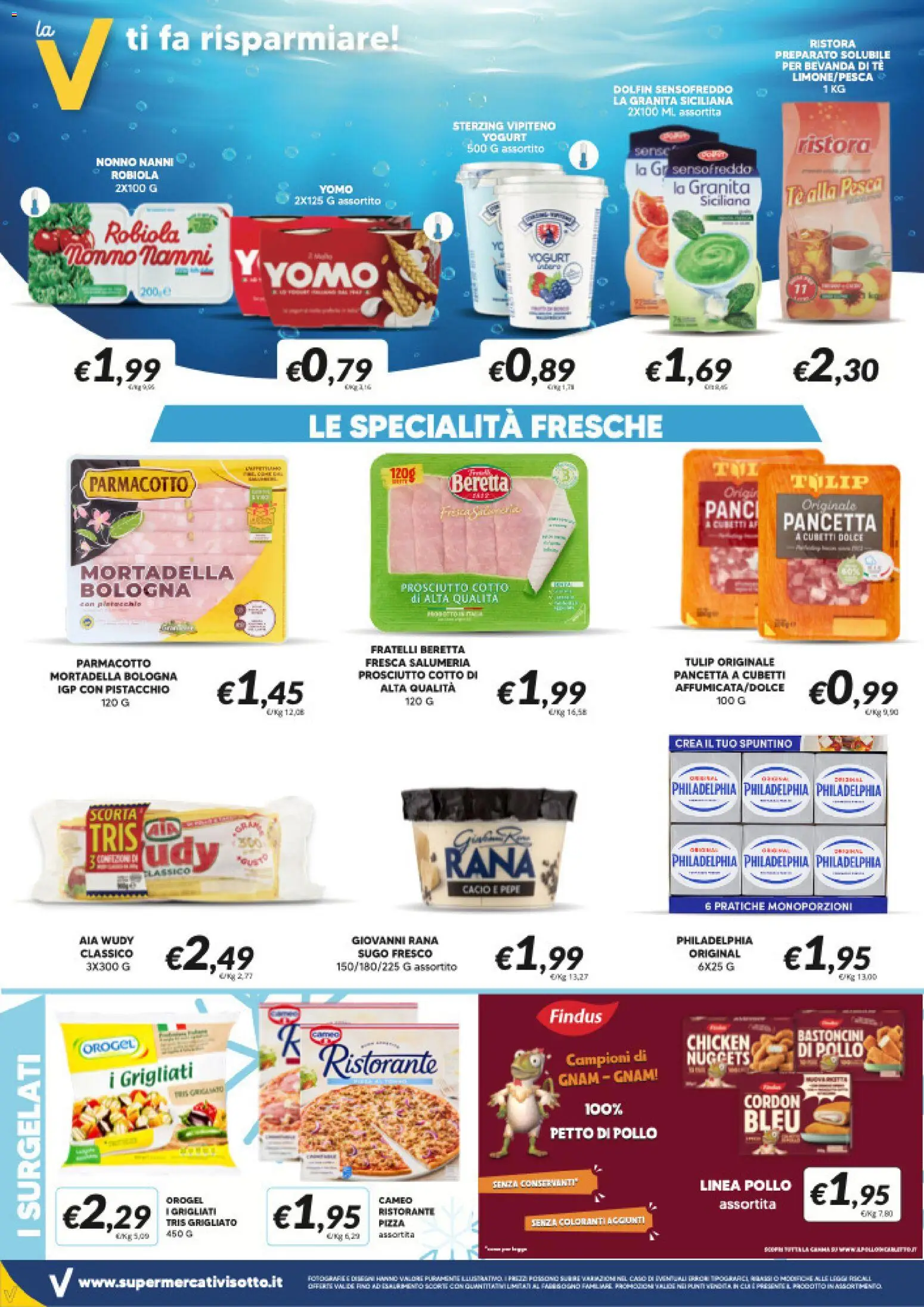 Volantino Visotto del 29/07/2026 | Pagina: 4 | Prodotti: Yogurt, Pancetta, Mortadella, Sugo