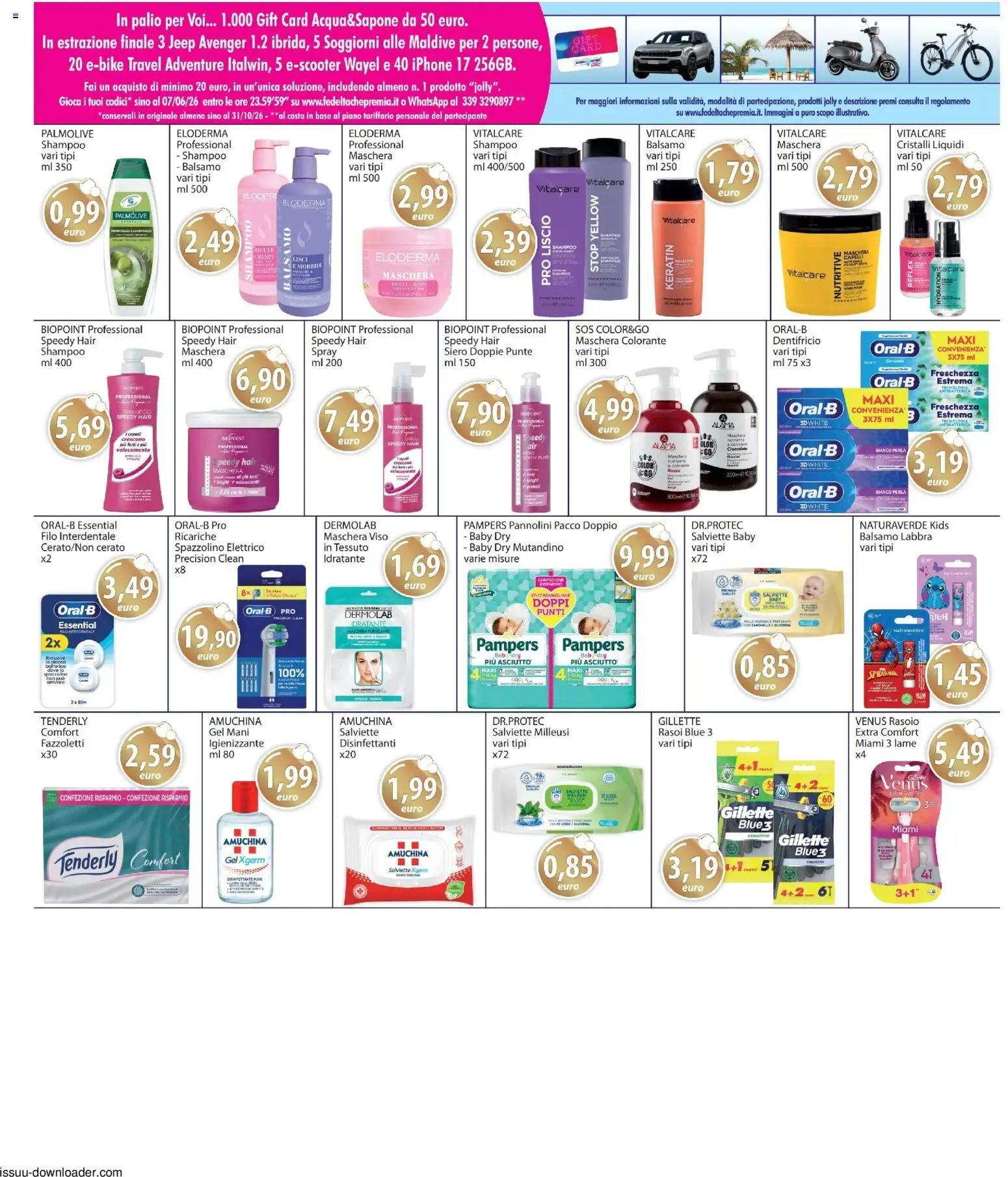 Volantino Acqua e Sapone del 07.05.2026 | Pagina: 15 | Prodotti: Shampoo, Filo interdentale, Maschera viso, Spazzolino elettrico