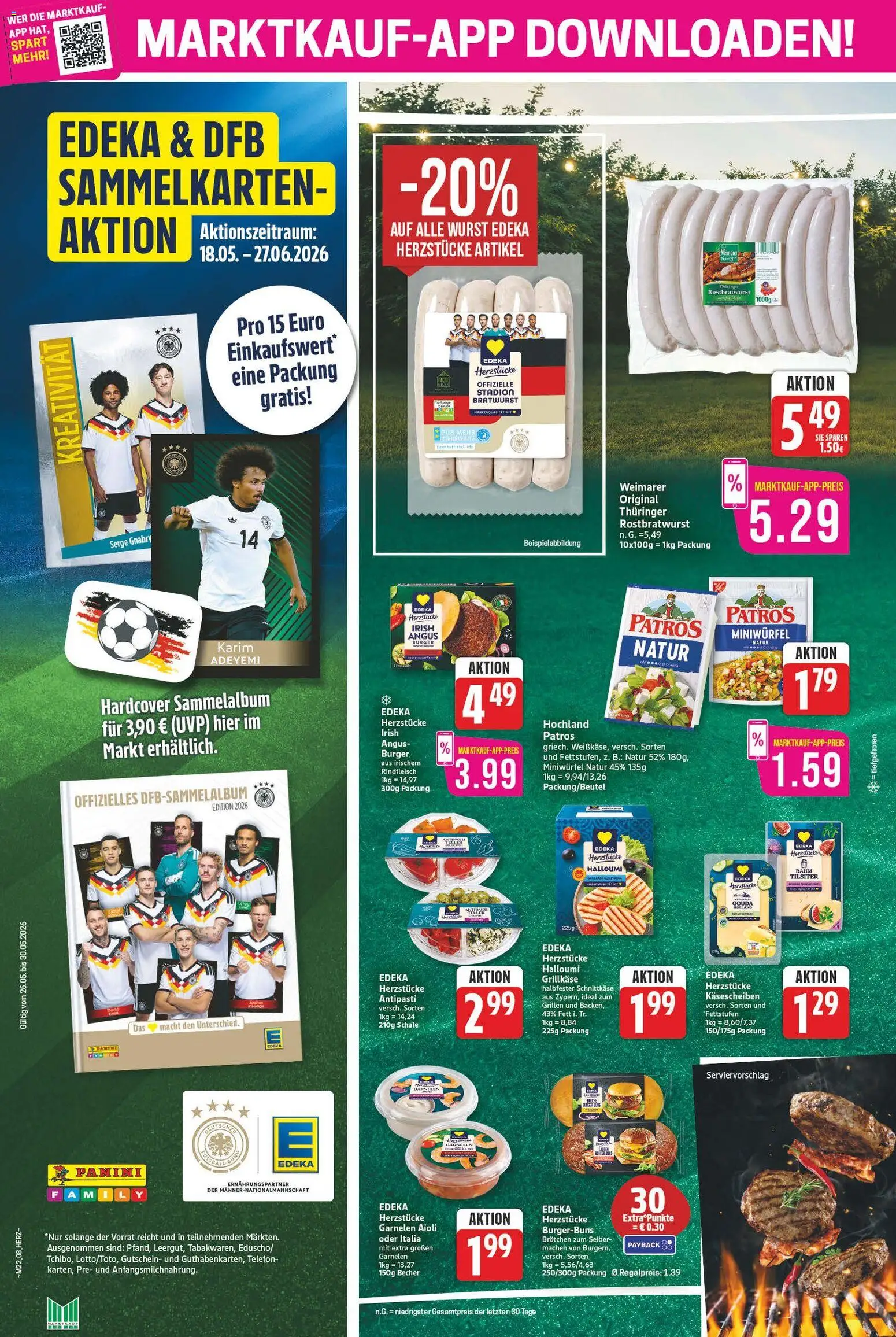Marktkauf Prospekt – gültig ab 26.05.2026 | Seite: 8 | Produkte: Gouda, Garnelen, Rindfleisch, Telefon