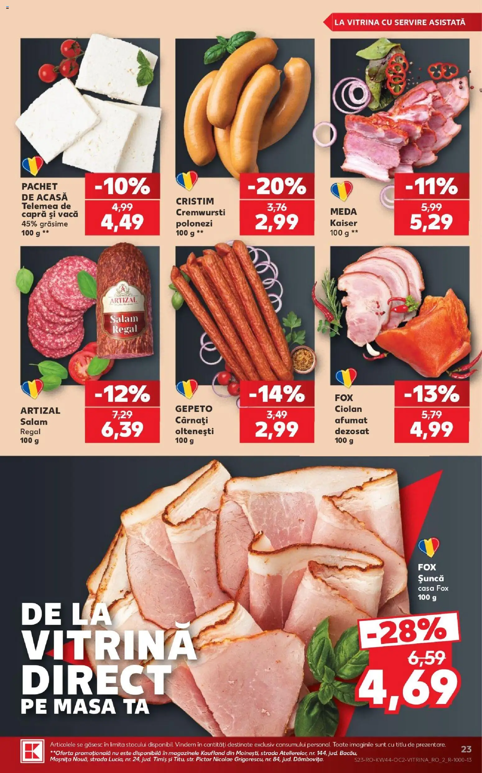 Kaufland RO akciós ujság - amely érvényes a következő dátumtól: 2026.10.28. | Oldal: 23