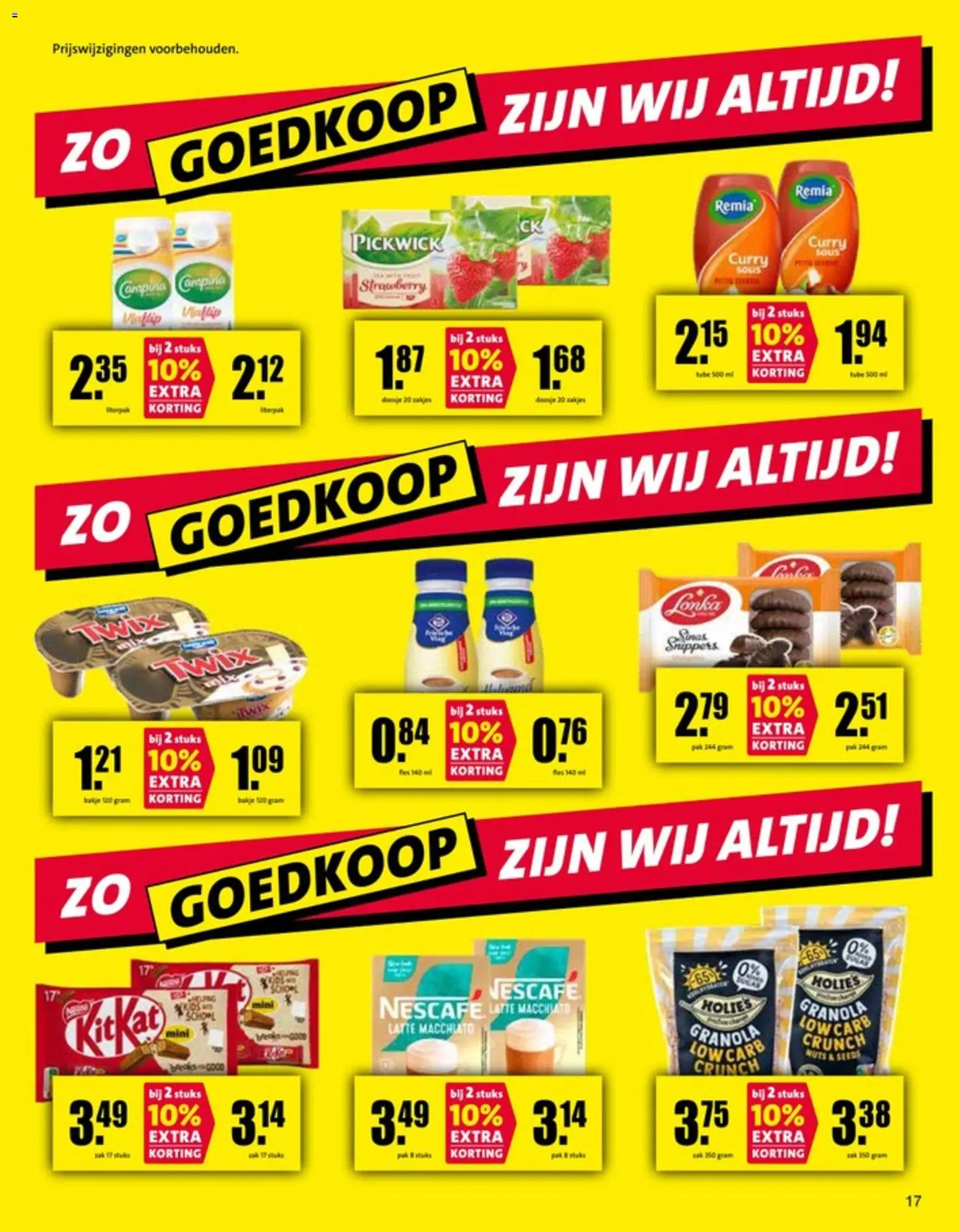 {H1} | Pagina: 17 | Producten: Twix, Nescafe