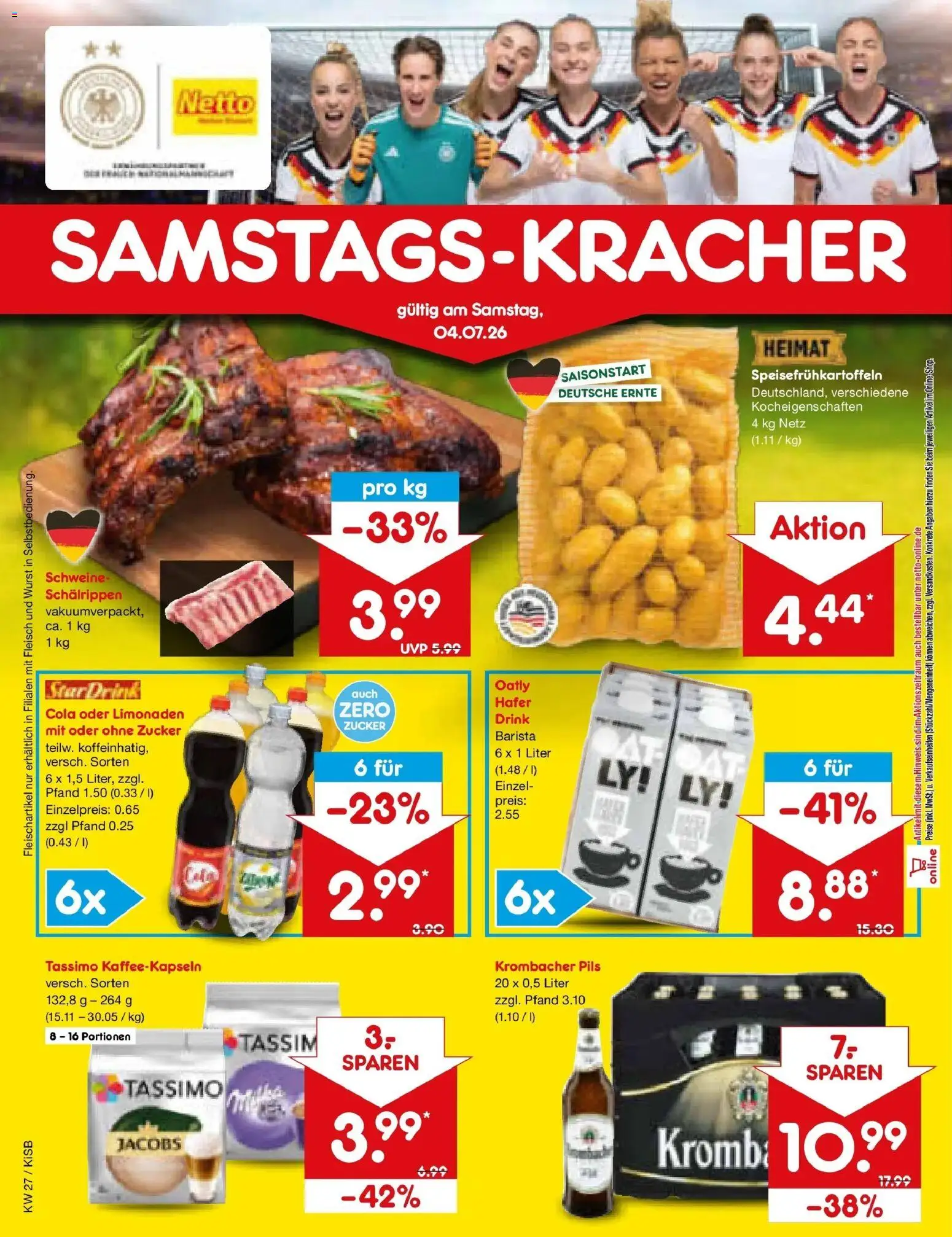 Netto Marken-Discount Prospekt Bad Friedrichshall – gültig ab 29.06.2026 | Seite: 68 | Produkte: Pils, Oatly, Wurst, Krombacher