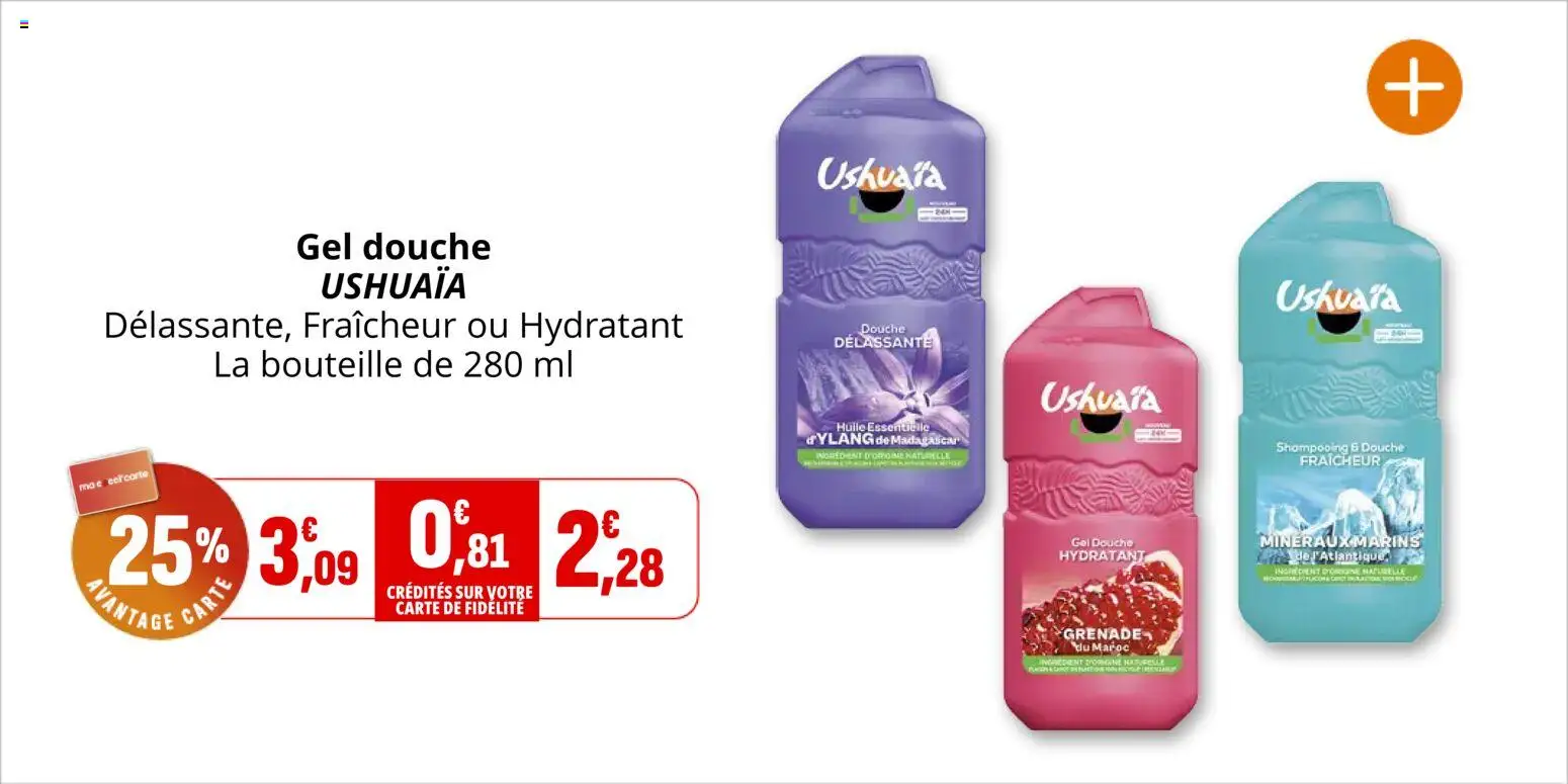 {H1} | Page: 23 | Produits: Shampooing, Gel douche, Douche, Huile