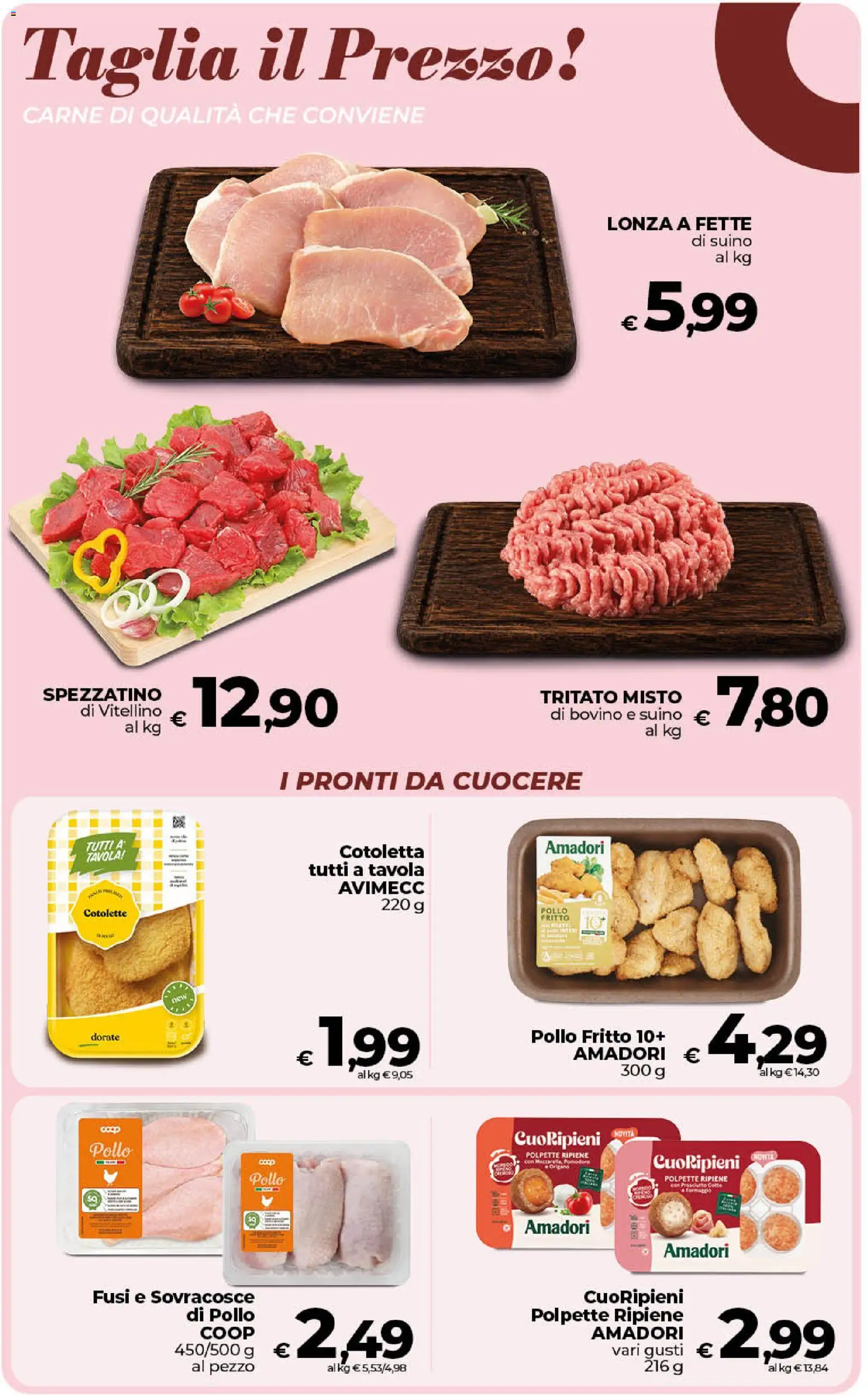 Volantino Ipercoop del 13/10/2026 | Pagina: 21 | Prodotti: Pollo, Suino, Carne, Polpette