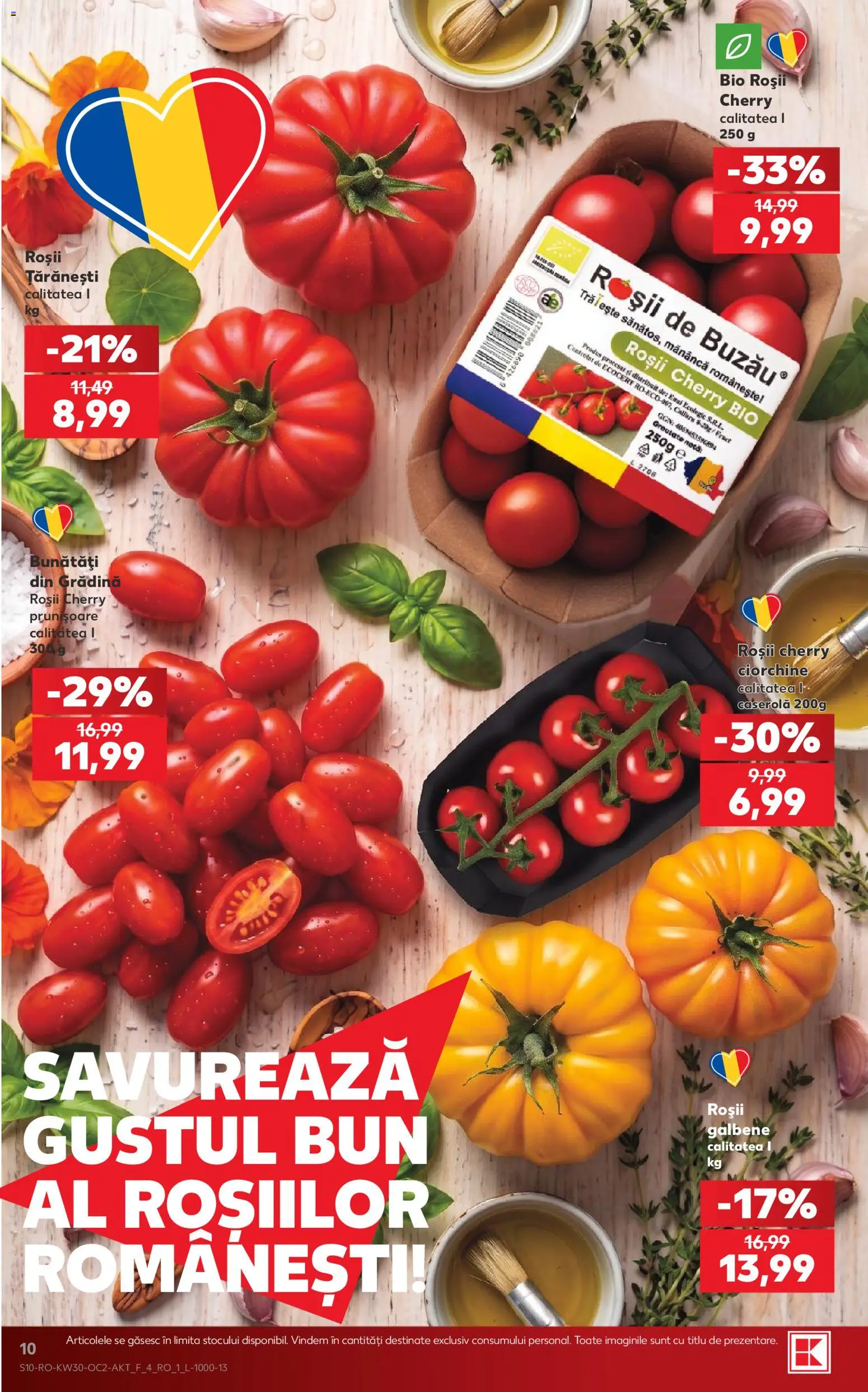 Noul catalog Kaufland – valabil de la 22.07.2026 | Pagină: 10 | Produse: Bio, Gradina, Caserola, Roșii