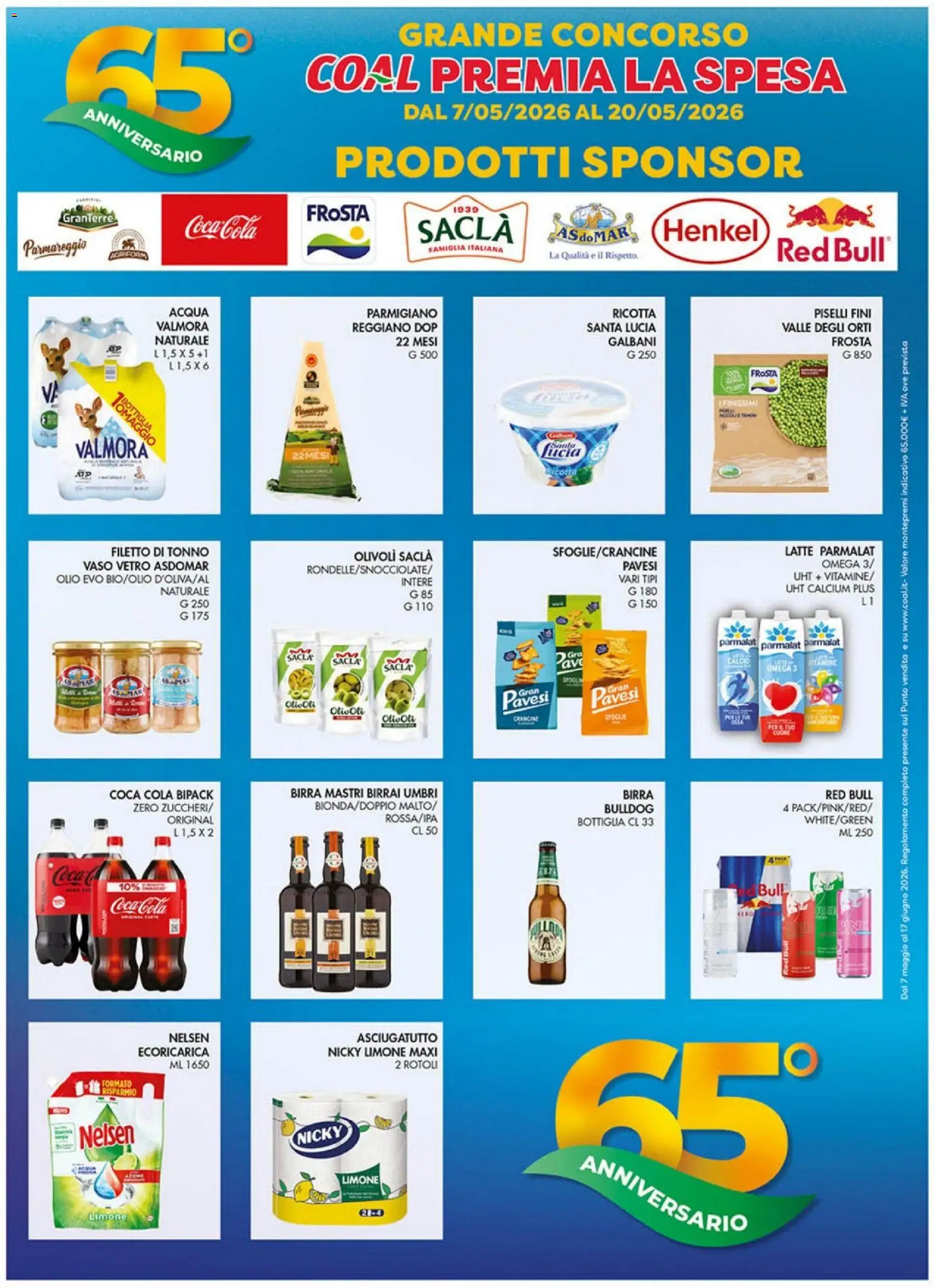 Volantino Coal del 07.05.2026 | Pagina: 3 | Prodotti: Acqua, Olio, Tonno, Vaso