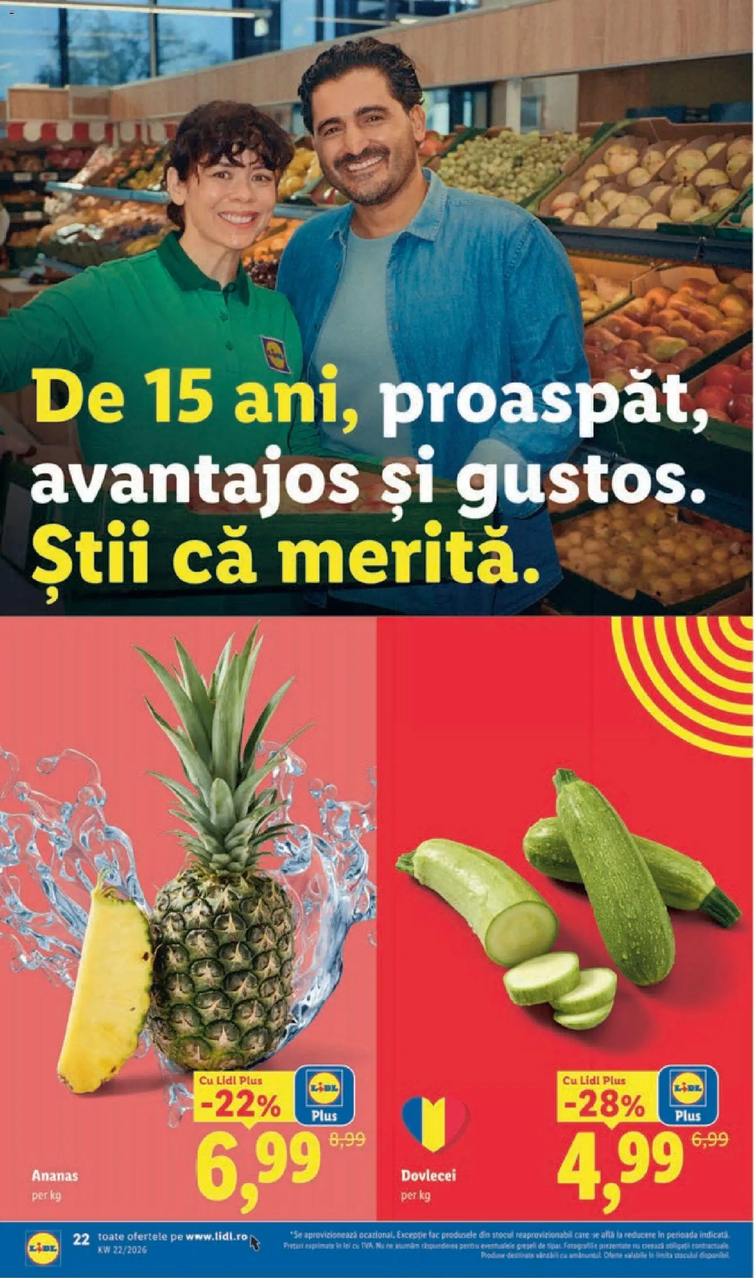 Noul catalog Lidl – valabil de la 25.05.2026 | Pagină: 22 | Produse: Ananas