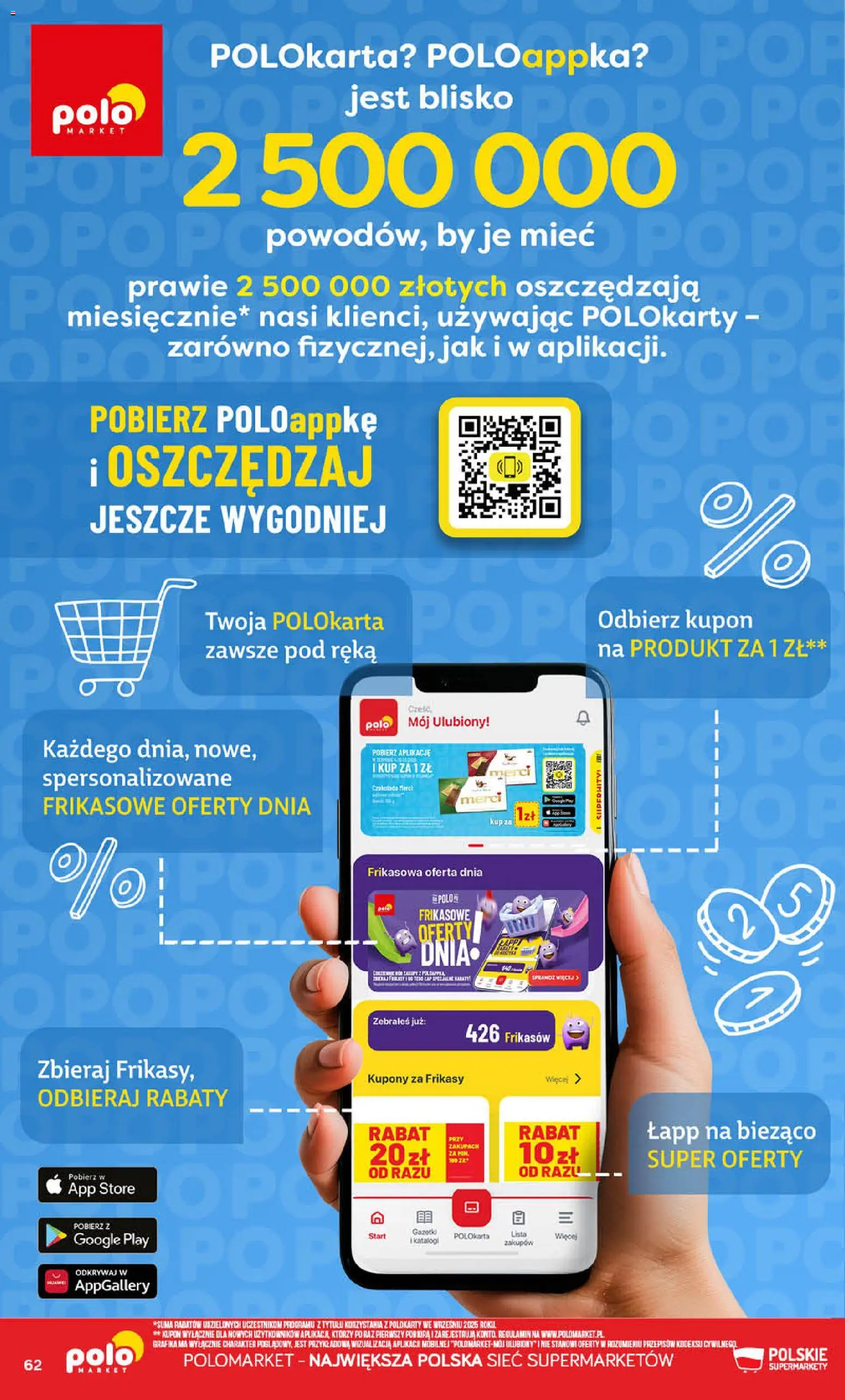 POLOmarket gazetka od 22.07.2026 | Strona: 62 | Produkty: Merci, Por