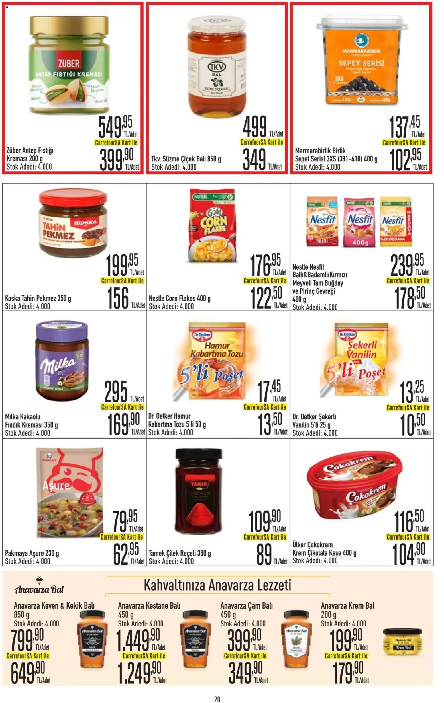 CarrefourSA Katalog - 09 Temmuz 2026 tarihinden itibaren geçerlidir | Sayfa: 20 | Ürünler: Pirinç gevreği, Fındık, Kestane, Zeytin