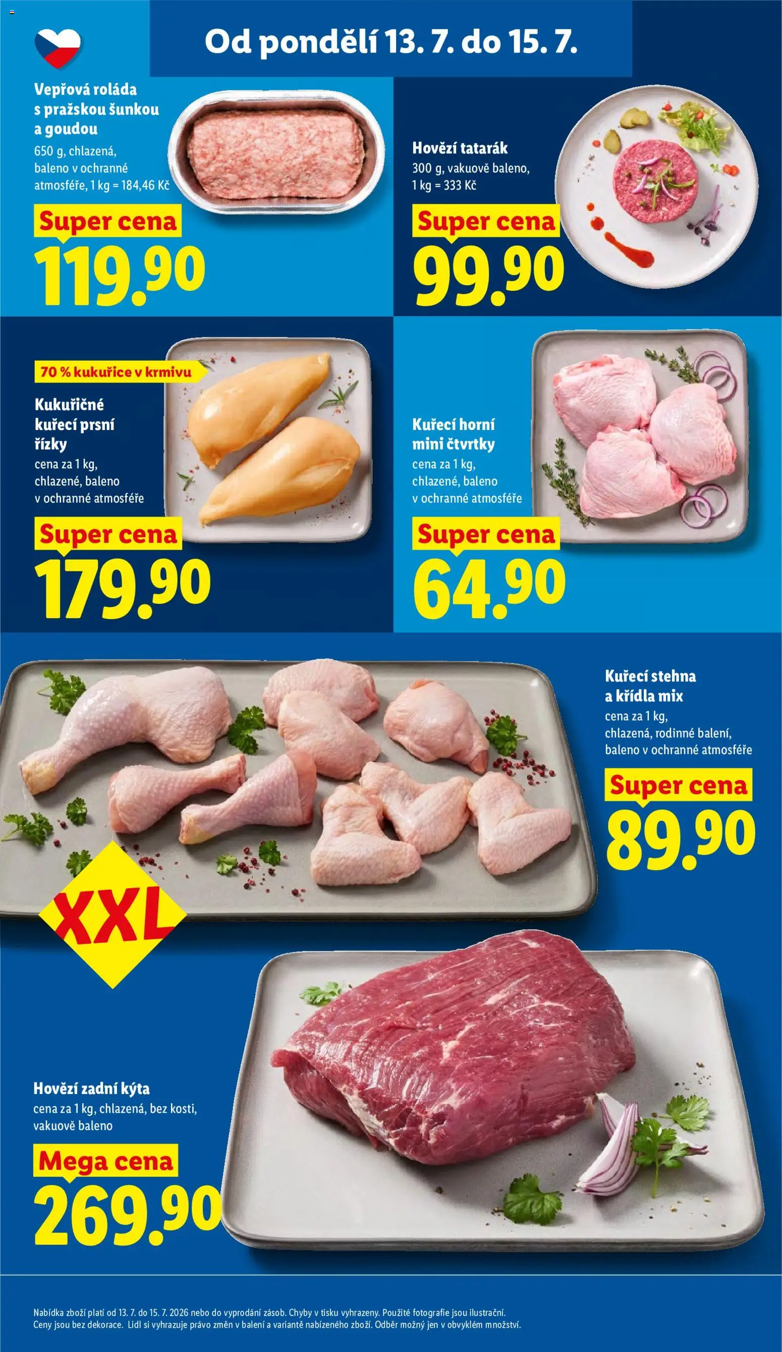 Lidl leták od 13.07.2026 | Strana: 17 | Produkty: Hovězí, Hovězí zadní, Kýta, Hovězí tatarák
