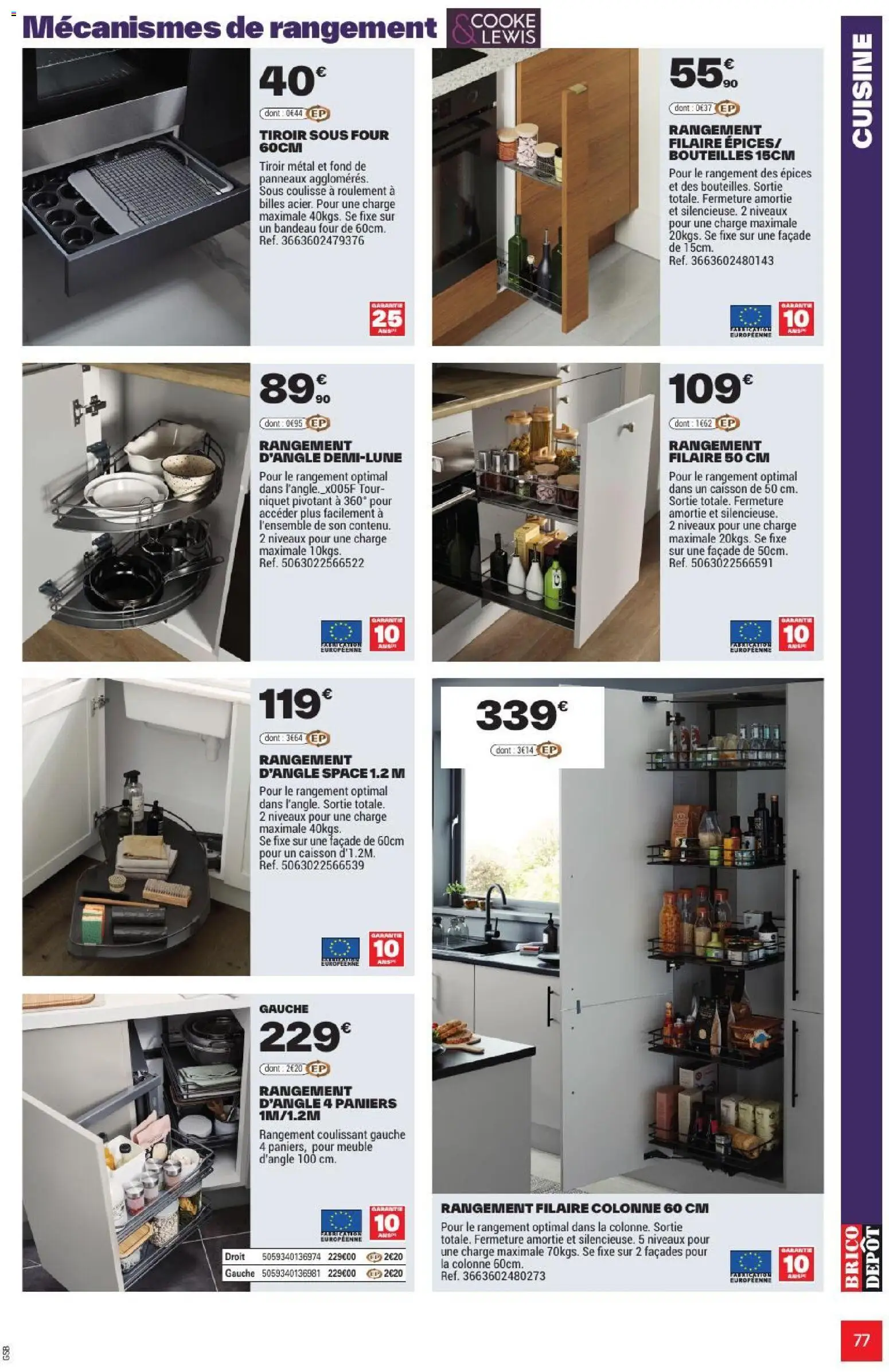 {H1} | Page: 77 | Produits: Meuble, Colonne, Four, Épices