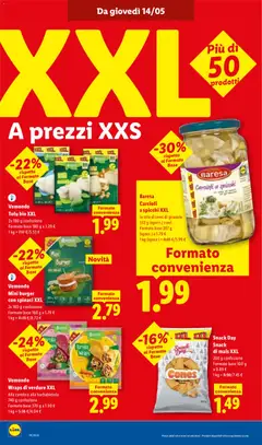 Anteprima del volantino Vemondo Wraps di verdure XXL, Alla carota o alla barbabietola 740 g confezione valido a partire dal 14.05.2026 | Pagina: 12